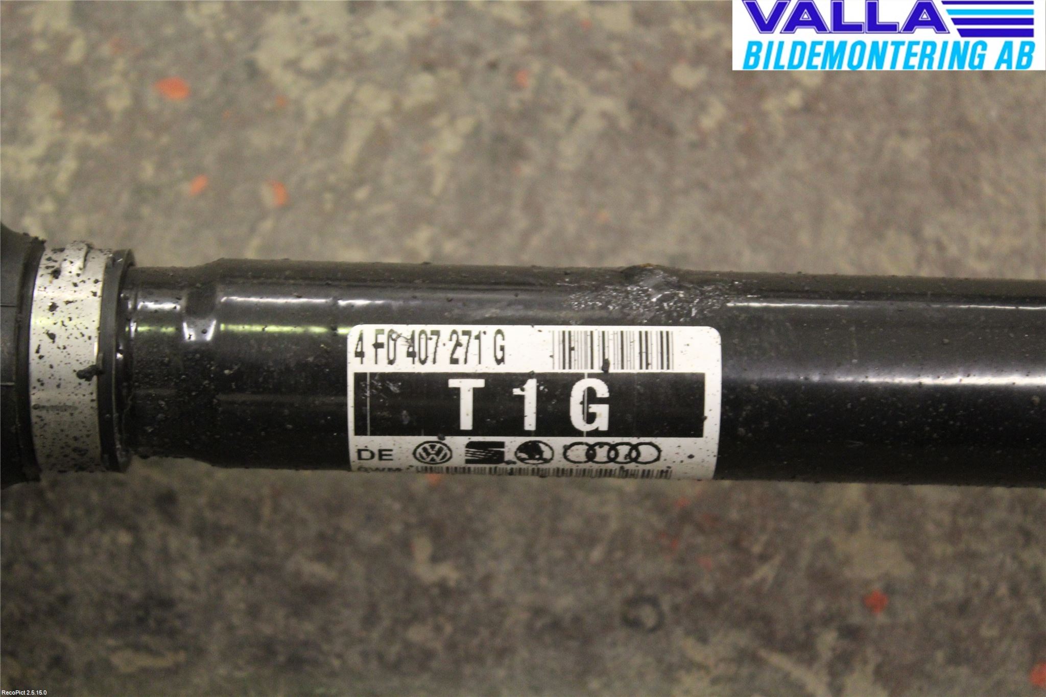 Audi A6/S6     05-11 Drivaksel Foran Kompl Venstre