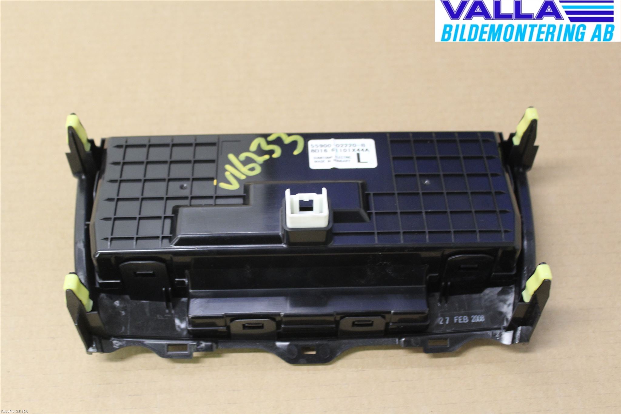 Toyota AURIS 07-09 Varme Ac Betjening-Display
