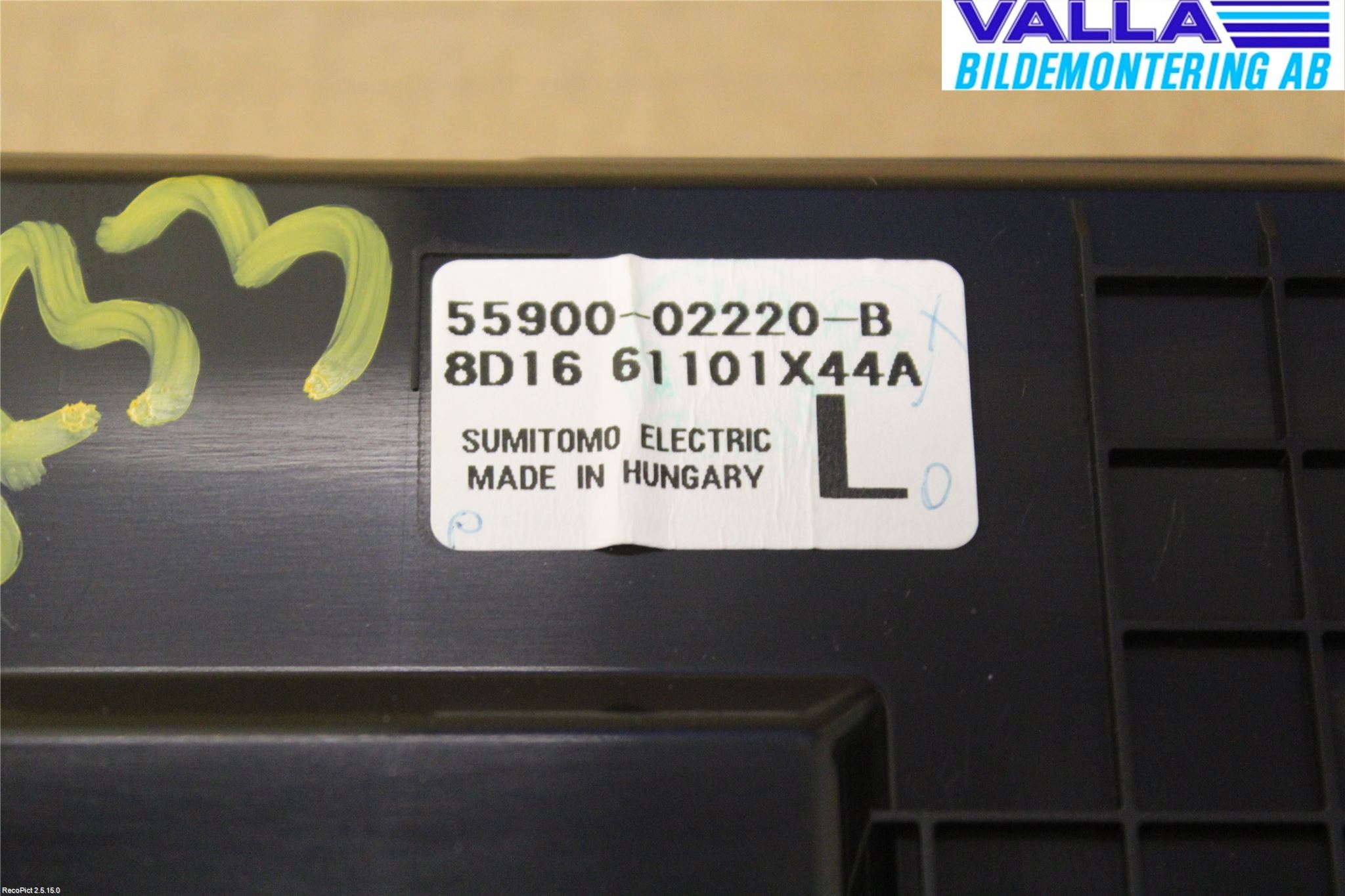 Toyota AURIS 07-09 Varme Ac Betjening-Display