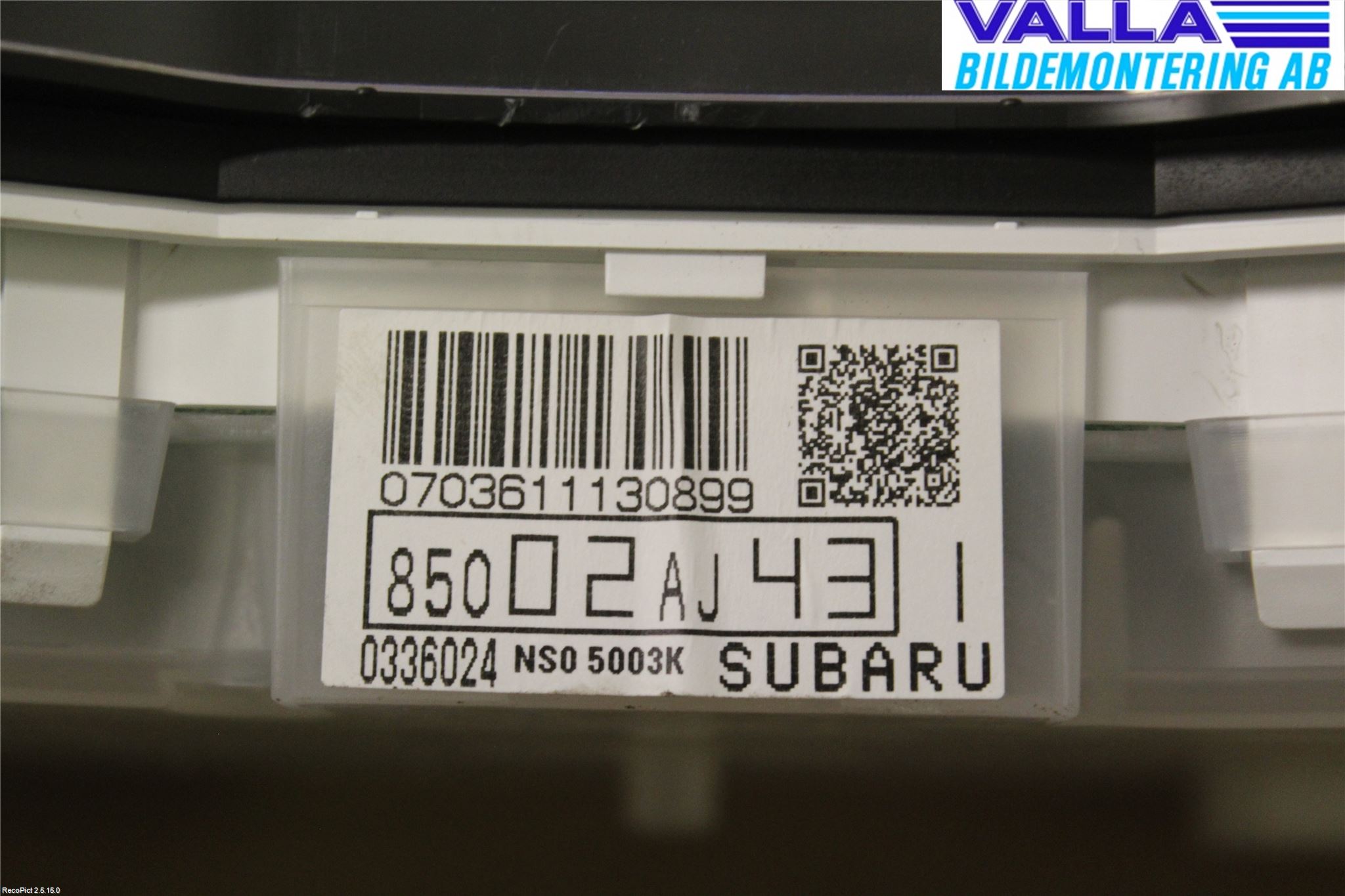 Subaru OUTBACK 10-15 Instr Kombinert