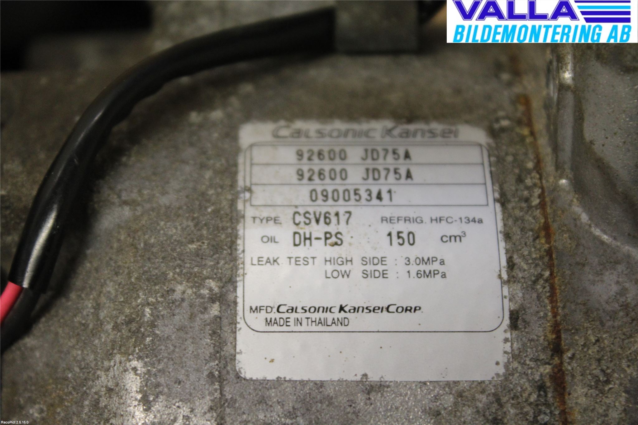 Nissan QASHQAI   07-10 Varme Ac Kompressor