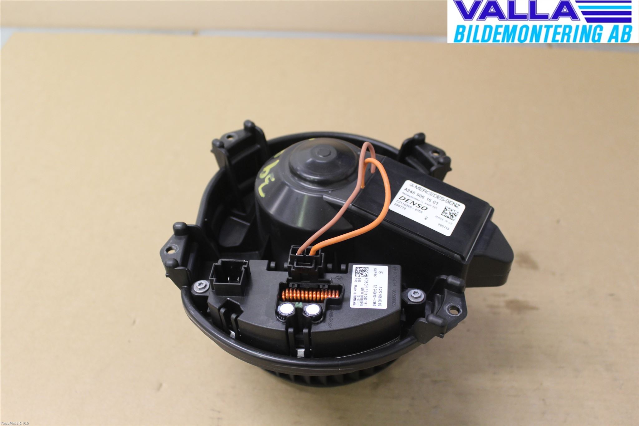 Mercedes-Benz MB CLA-KLASS (C117/X117) 13-19 Varmeapparat Viftemotor