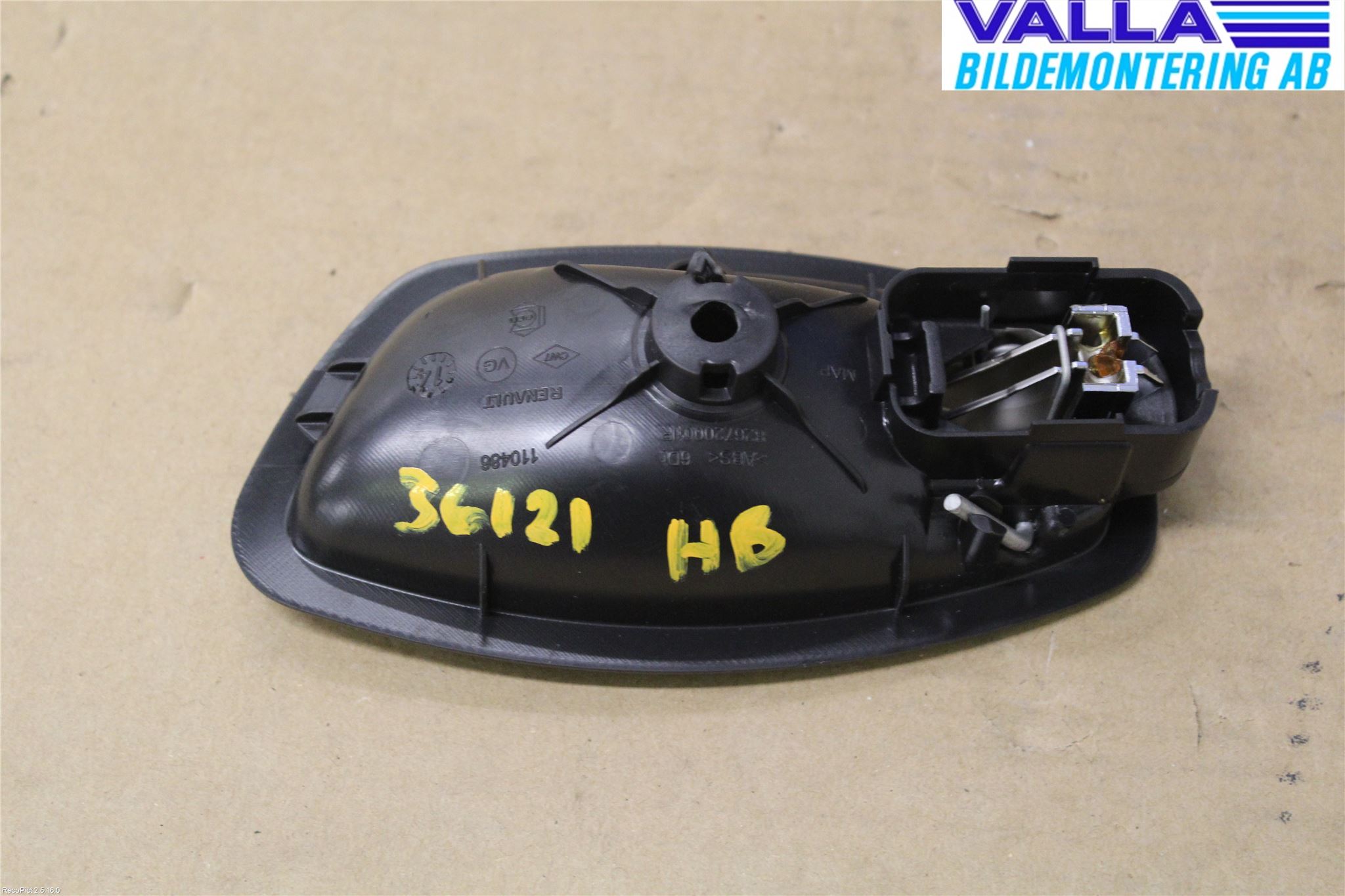 Renault CLIO IV 12-16 Innr Dørhandtak H Indre