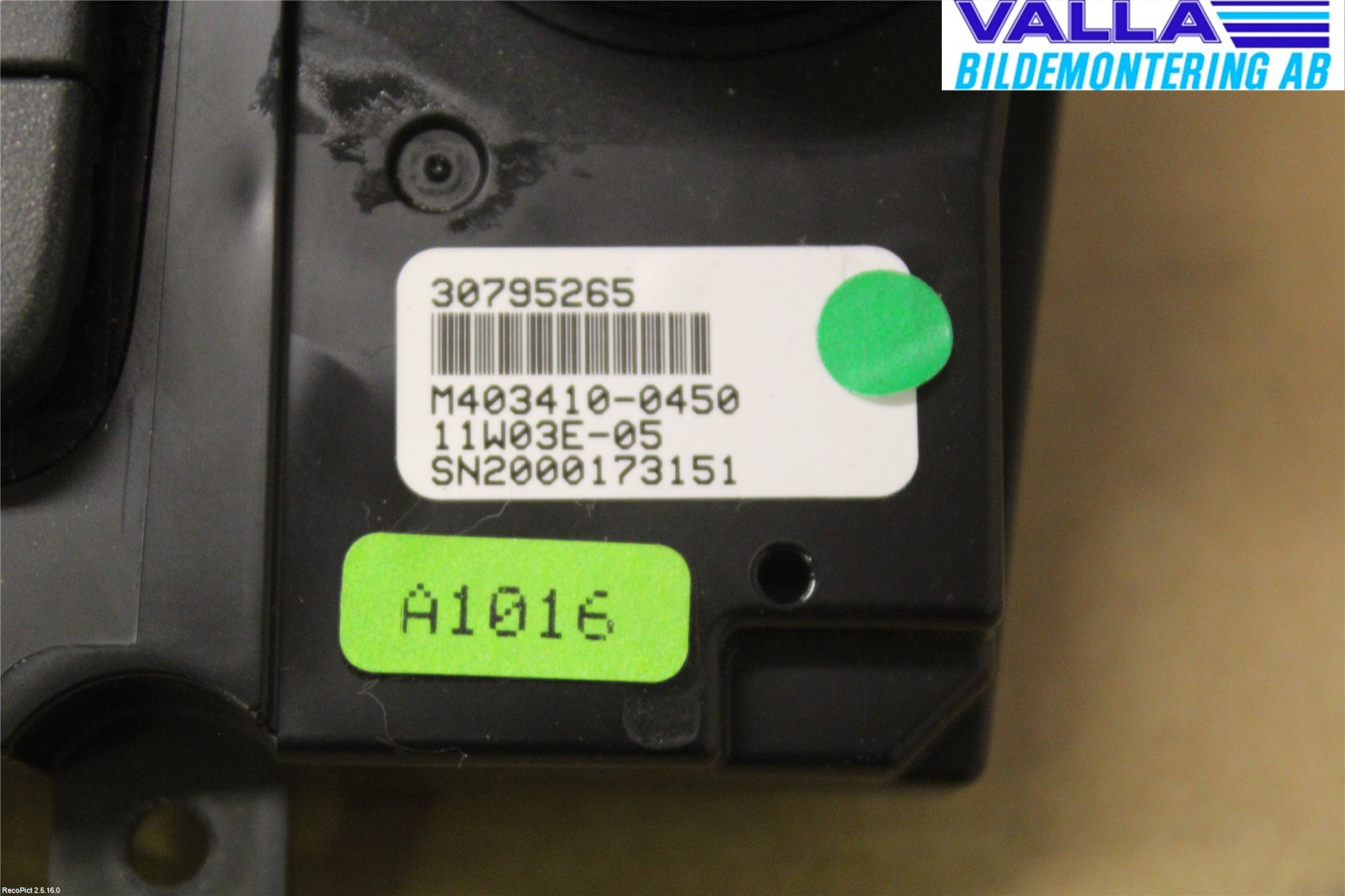 Volvo V60 11-13 Varmeapparat Panel(Regulering)