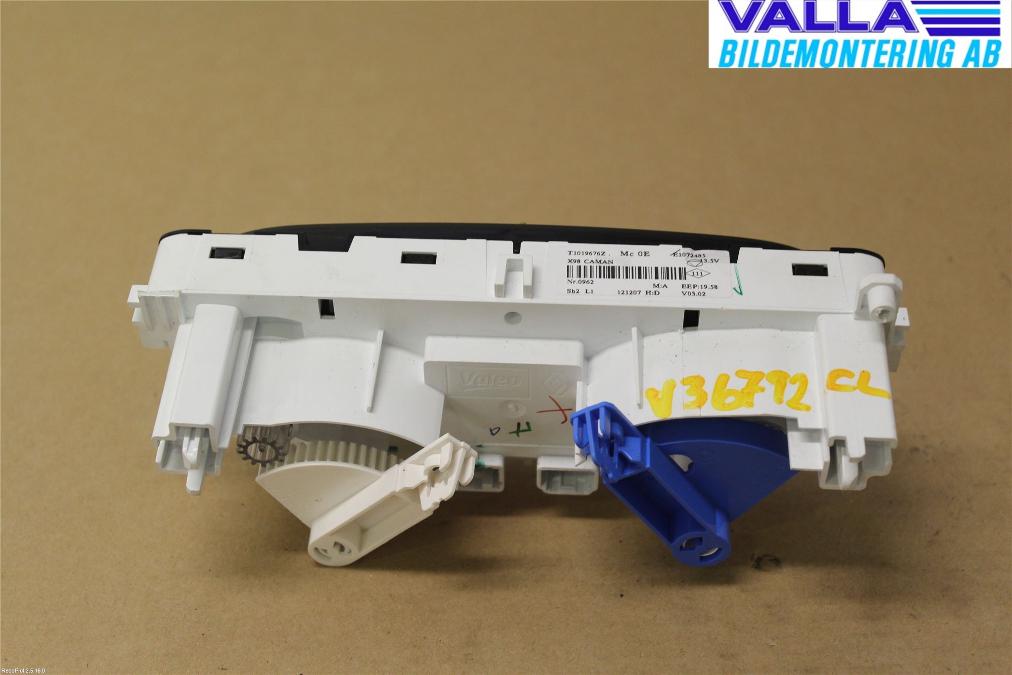 Renault CLIO IV 12-16 Varmeapparat Panel(Regulering)
