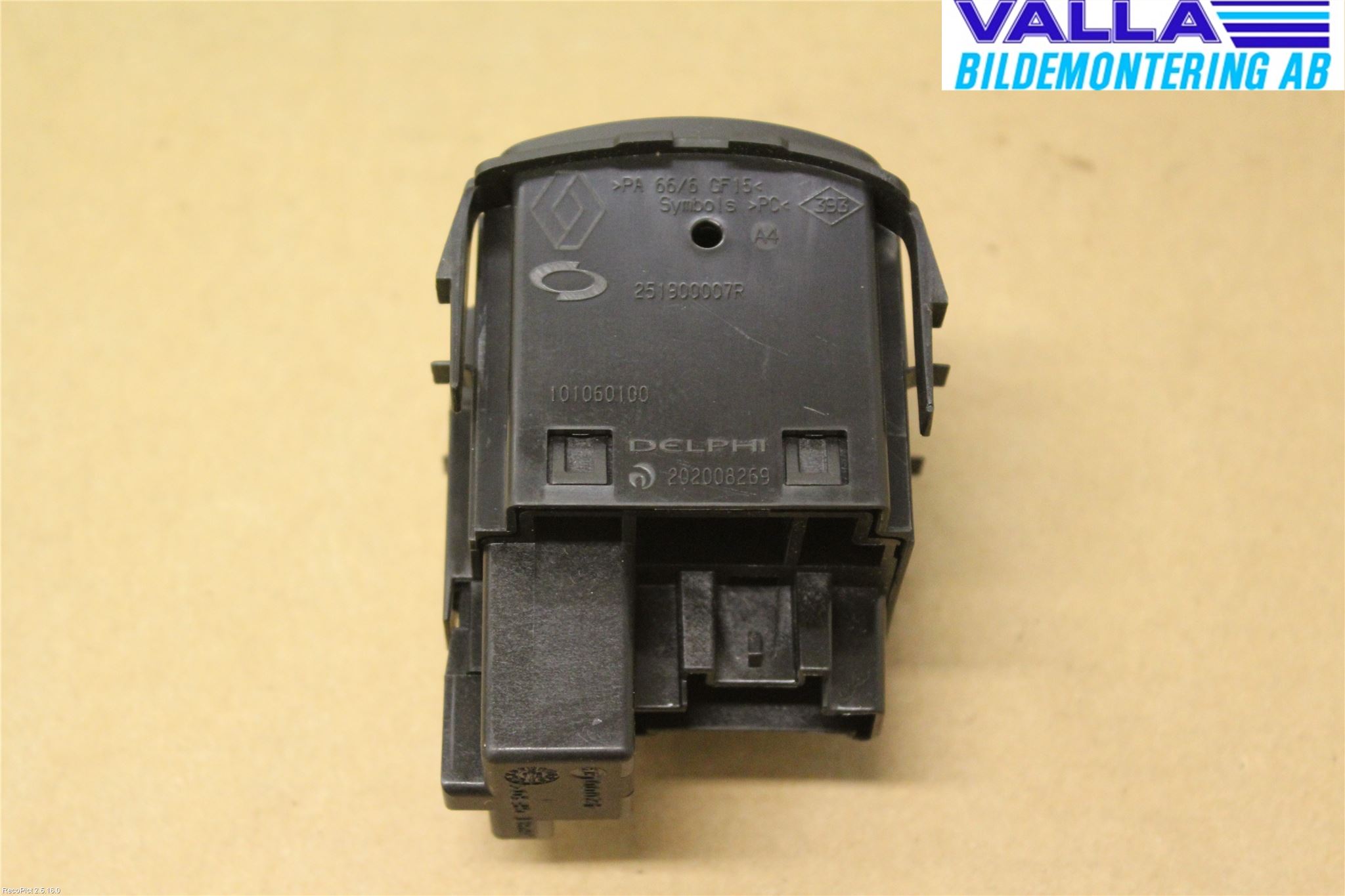 Renault CLIO IV 12-16 Frontlykt Lysspredderreg