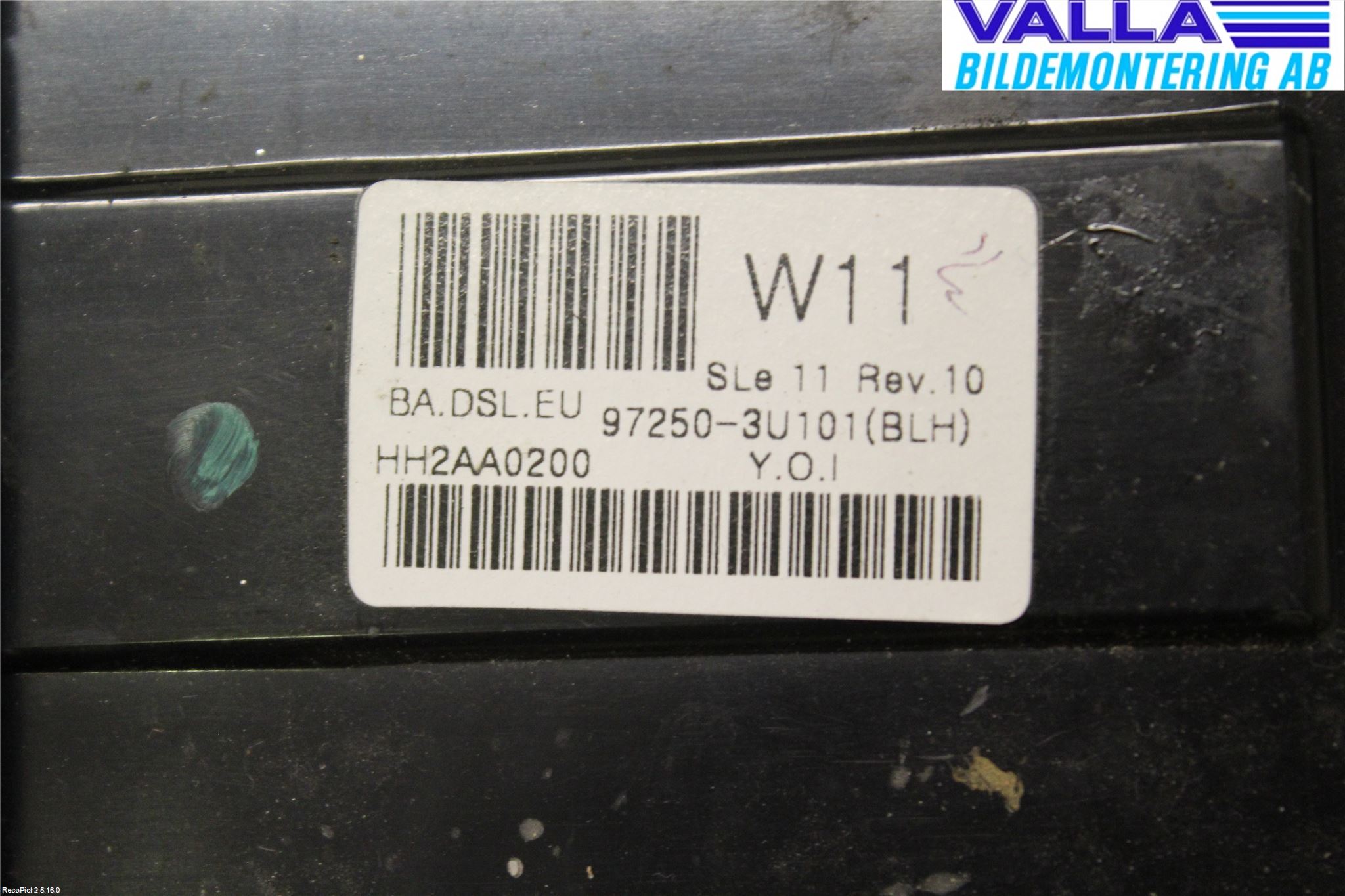 Kia SPORTAGE (SL) 11-15 Varmeapparat Panel(Regulering)