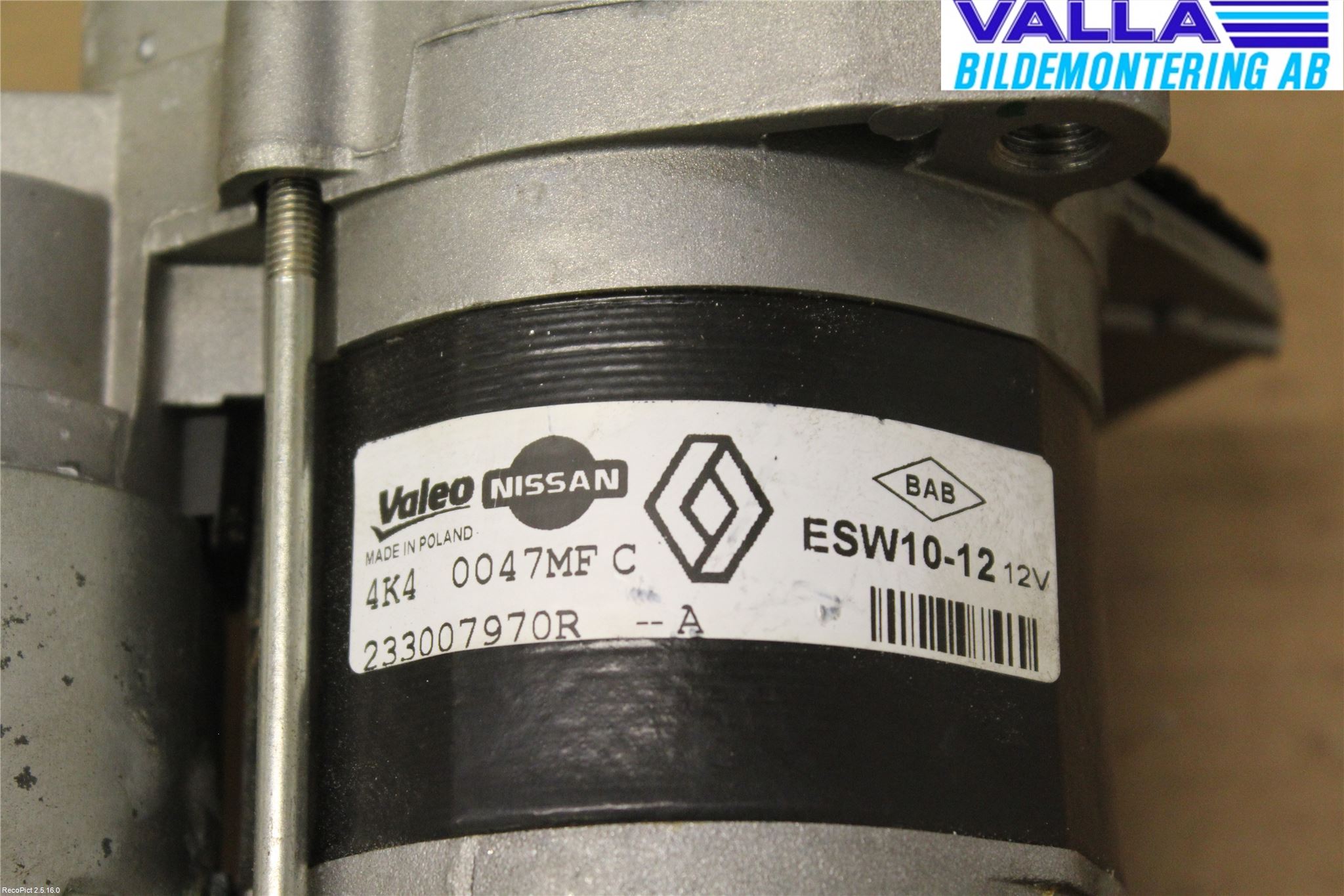 Renault CLIO IV 12-16 Startmotor