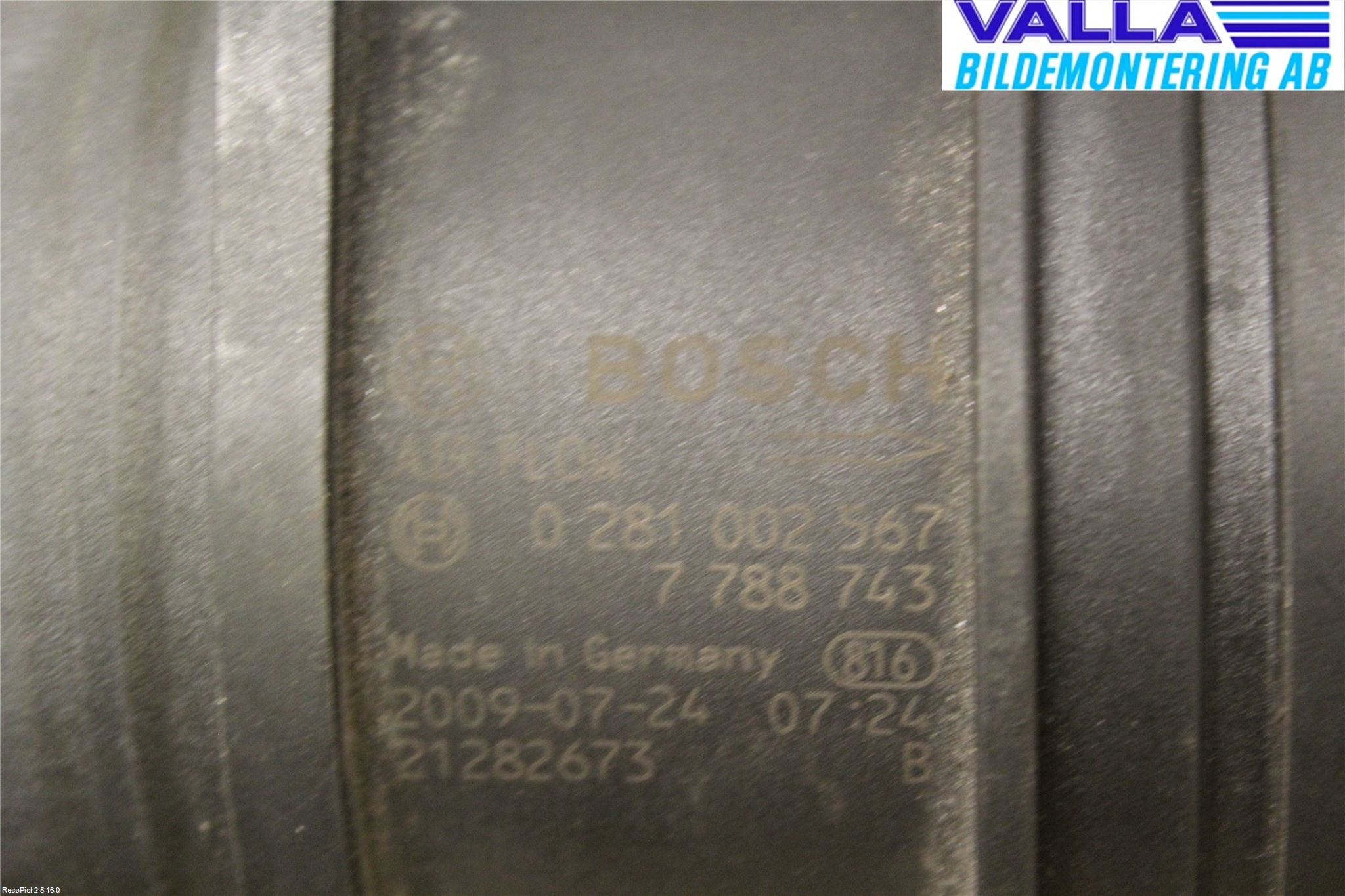 BMW 1 E87/81 5D/3D 03-11 Inns Luftmassemåler
