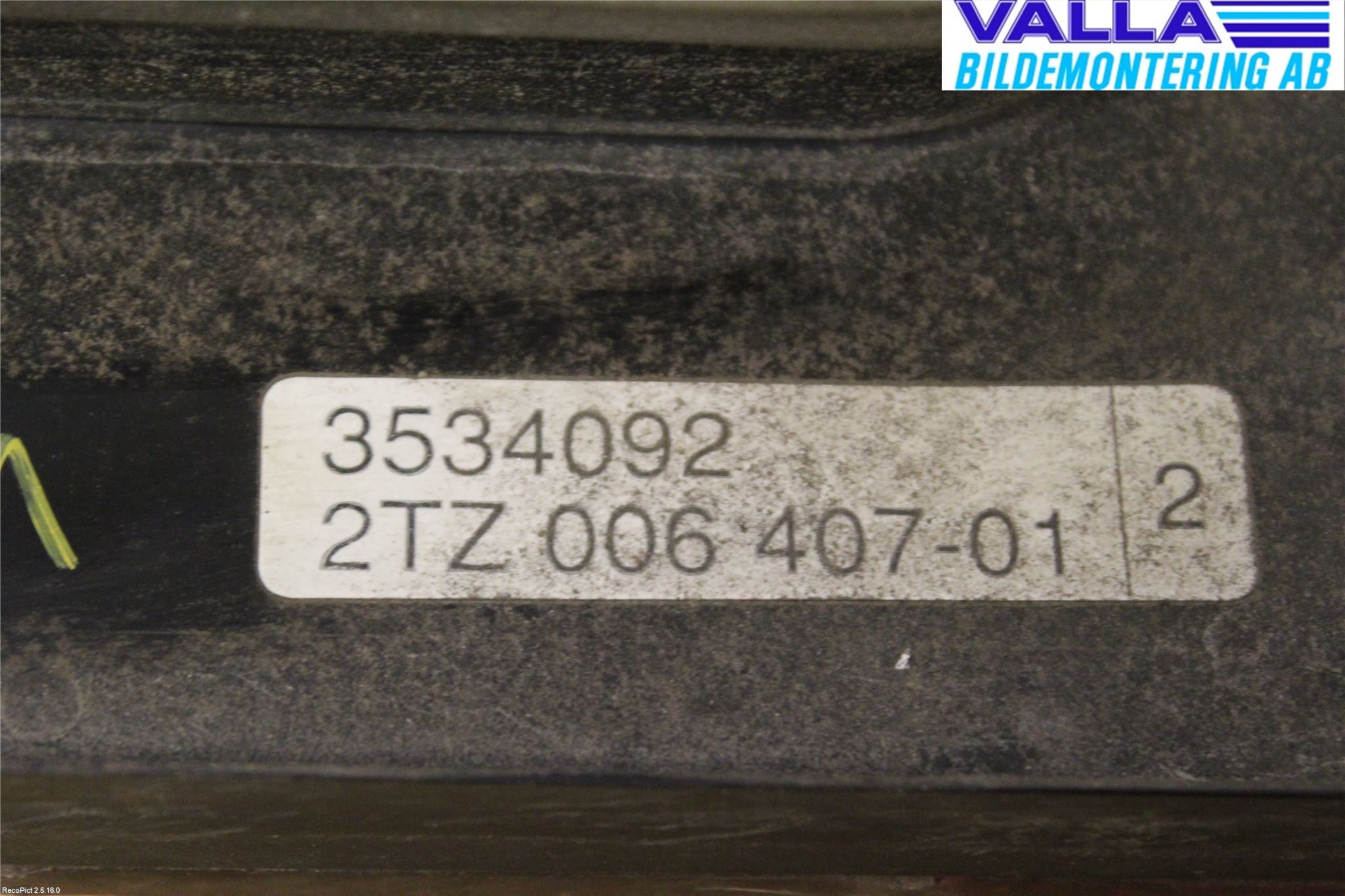Volvo 940 91-98 Baklykt Venstre  På Luke(Indre
