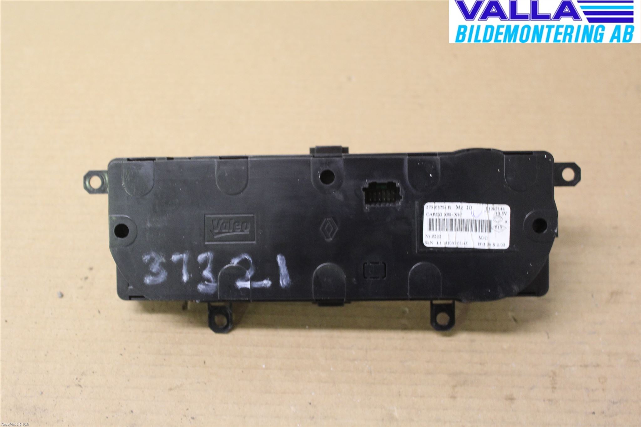 Renault CLIO IV 12-16 Varmeapparat Panel(Regulering)