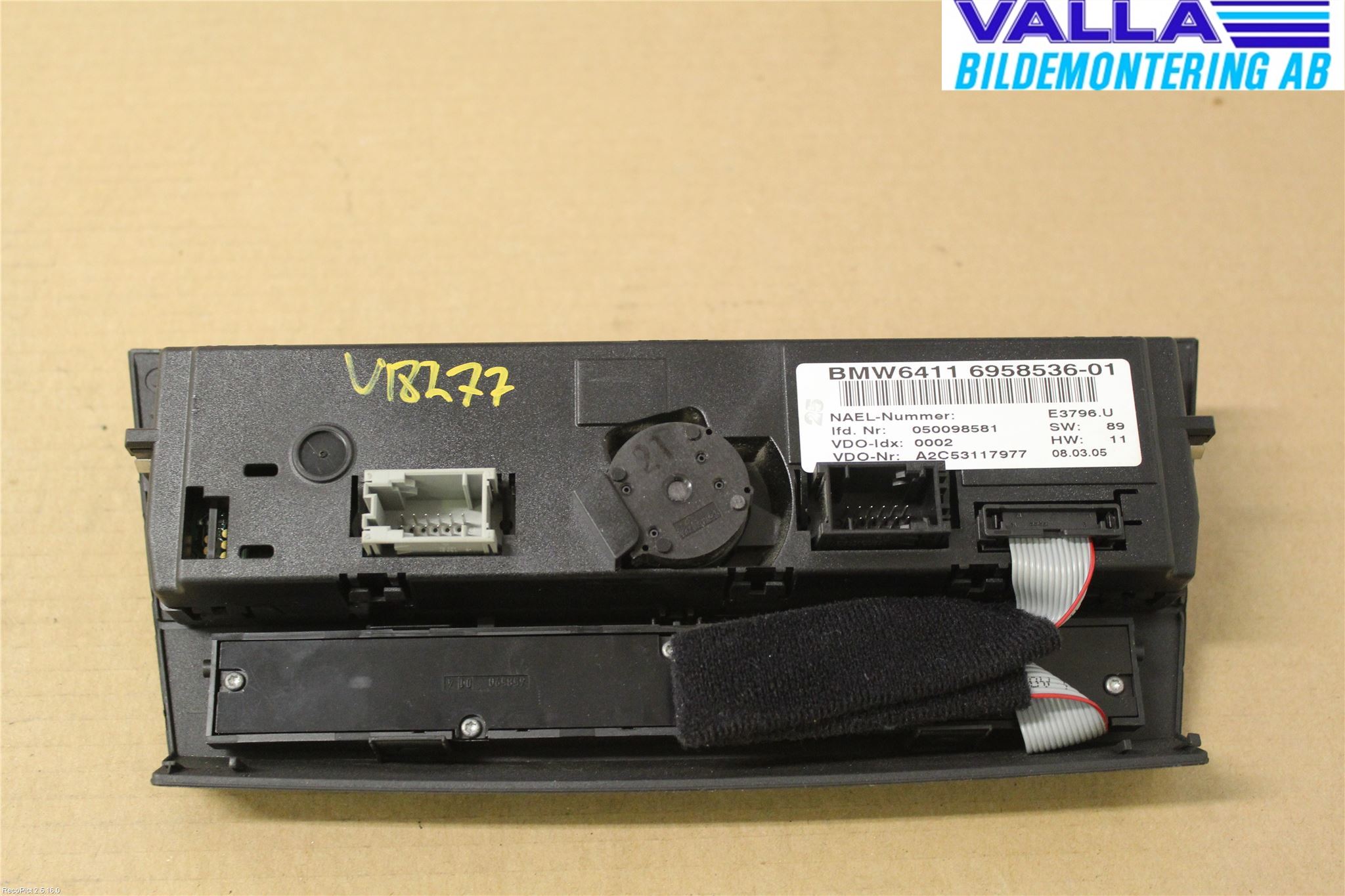 BMW 3 E90/91 SED/TOU 05-12 Varmeapparat Panel(Regulering)