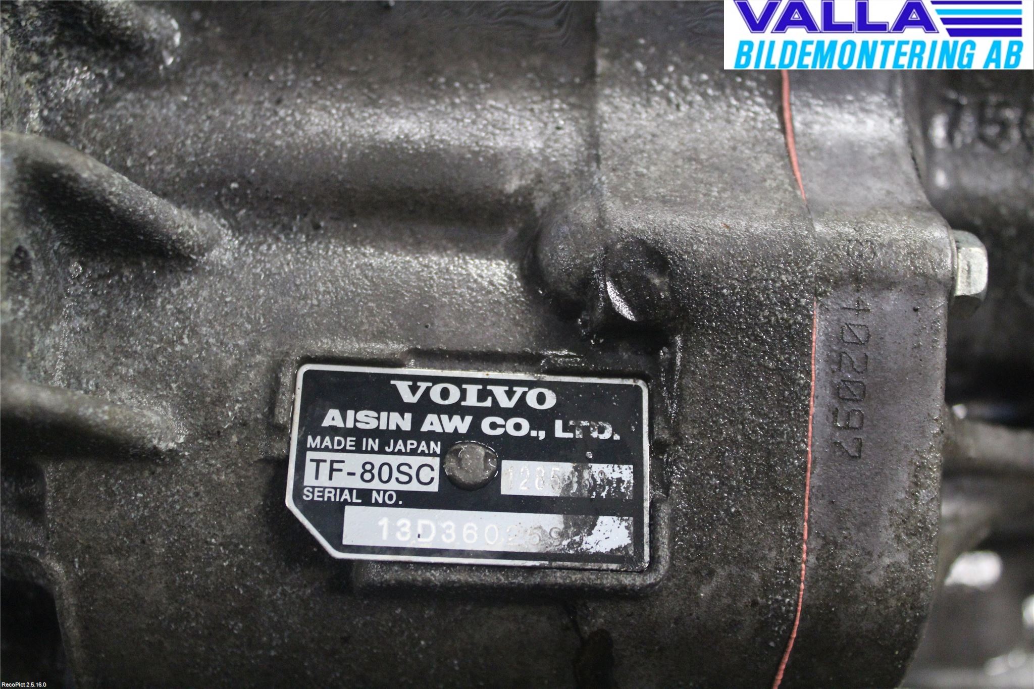 Volvo V70 14-16 Gearkasse Automat