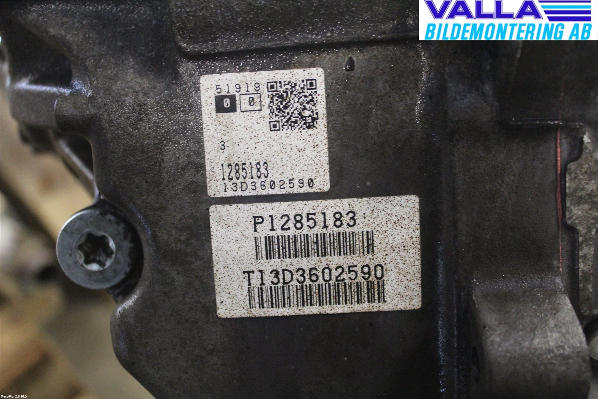 Volvo V70 14-16 Gearkasse Automat