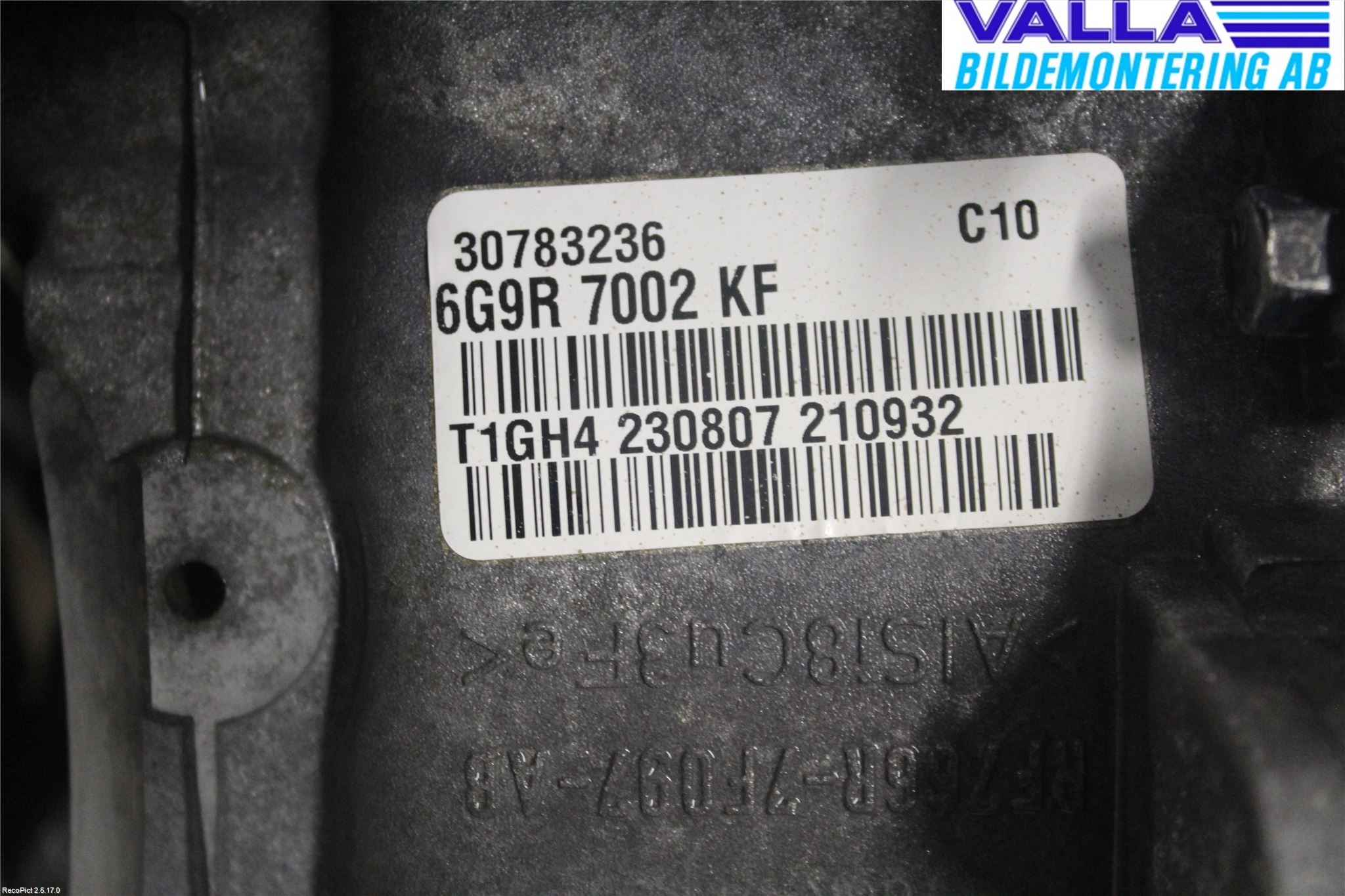 Volvo V70 08-13 Gearkasse 6 Trinn