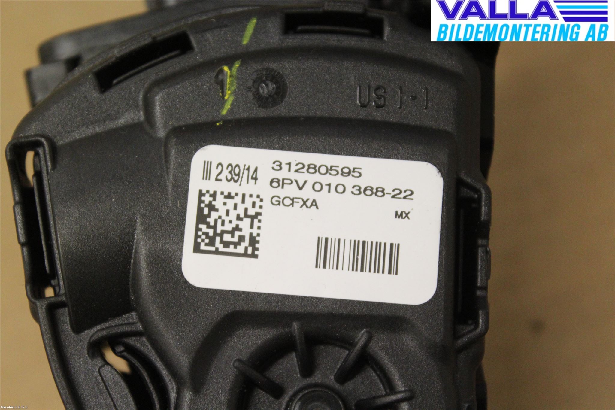 Volvo V40 12-19 Gasspedal