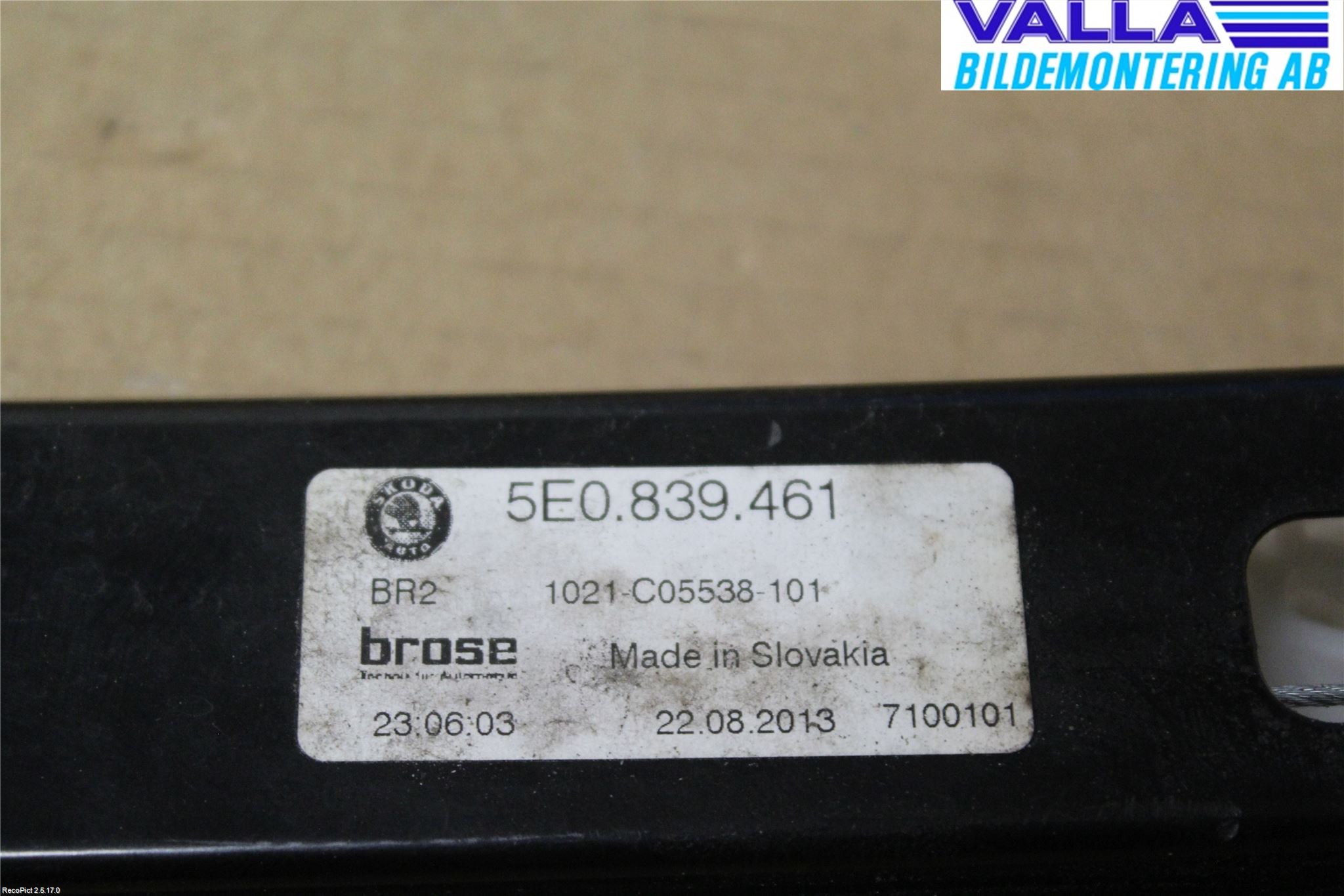 Skoda OCTAVIA (5E) 13-20 Vindusheis