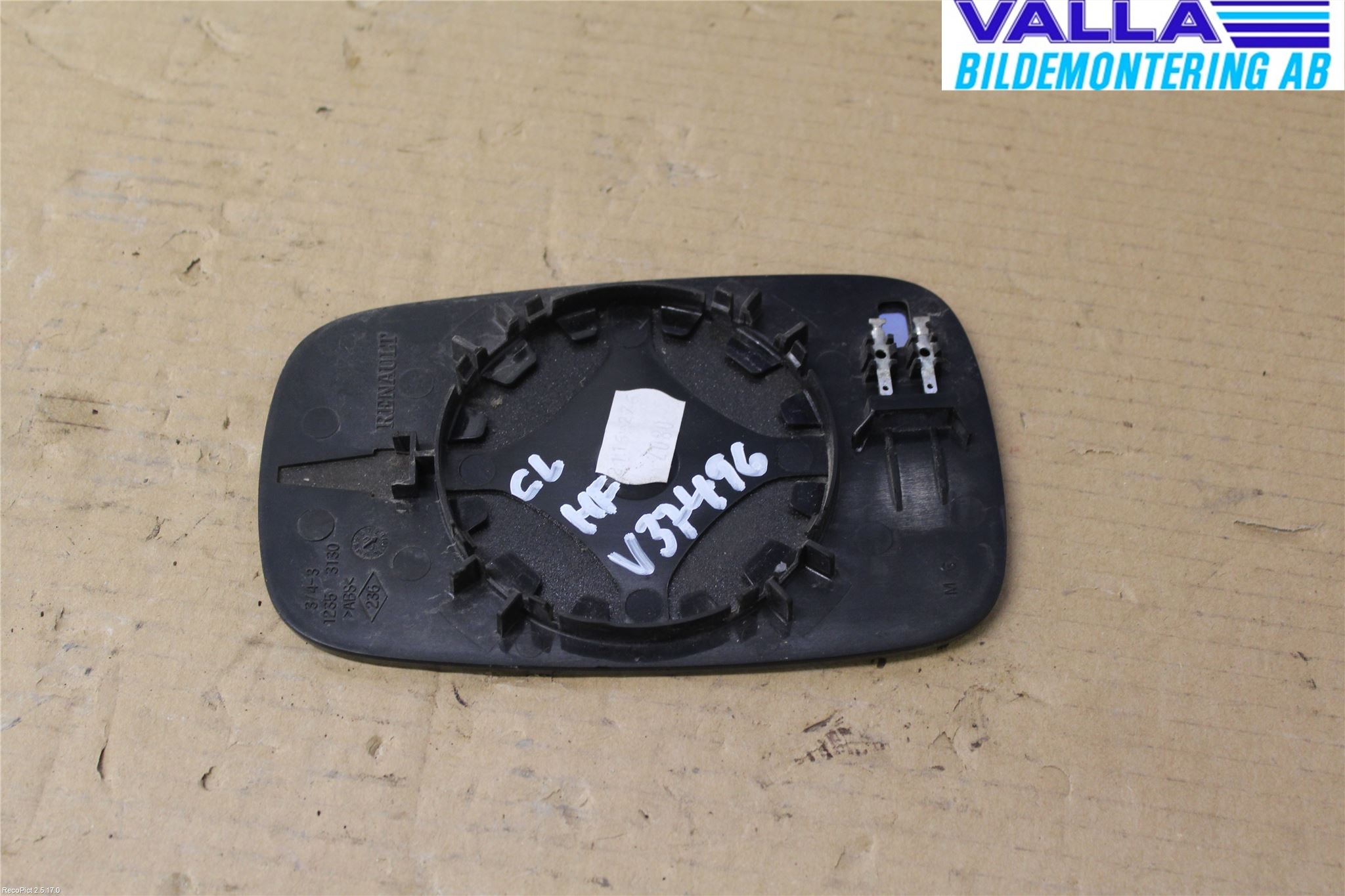Renault SCÉNIC/GRAND 03-06 Speil Glass H