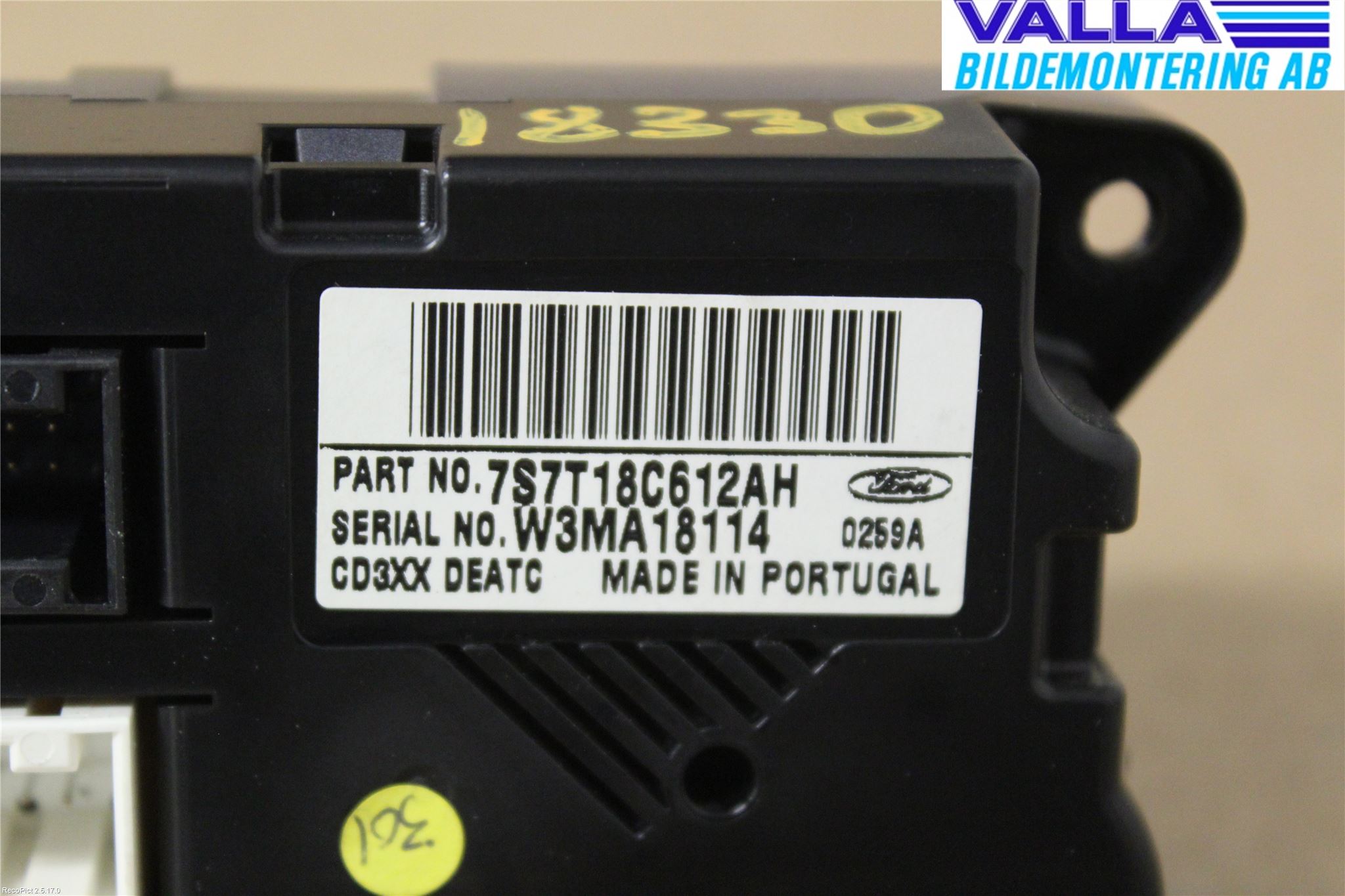 Ford MONDEO 07-15 Varmeapparat Panel(Regulering)