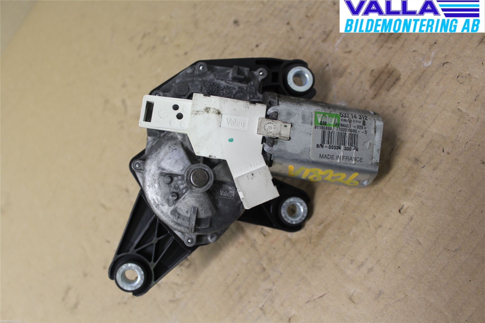 Renault TRAFIC   02-14 Viskermotor Bakluke