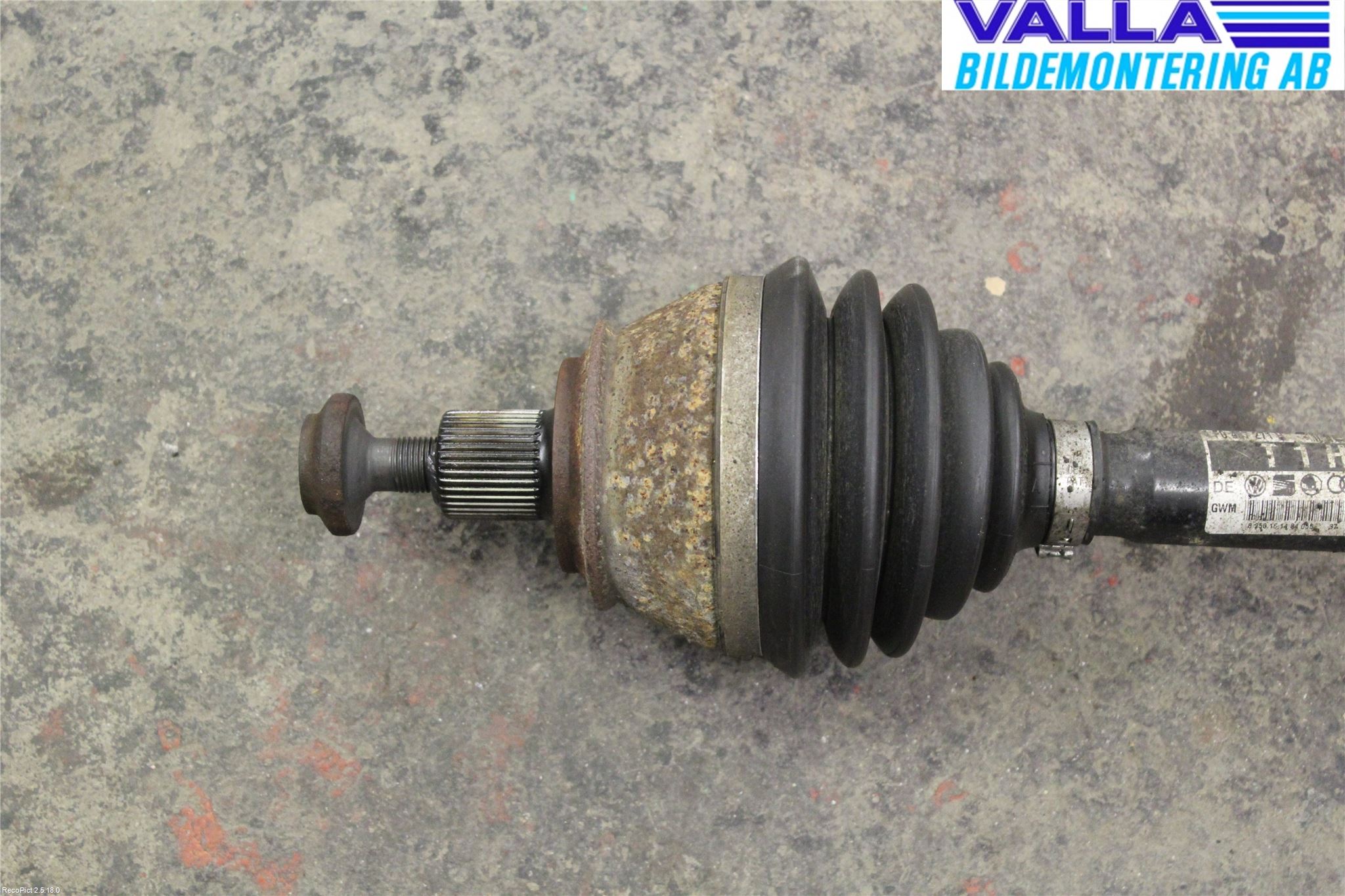 Audi A6/S6     05-11 Drivaksel Foran Kompl Venstre
