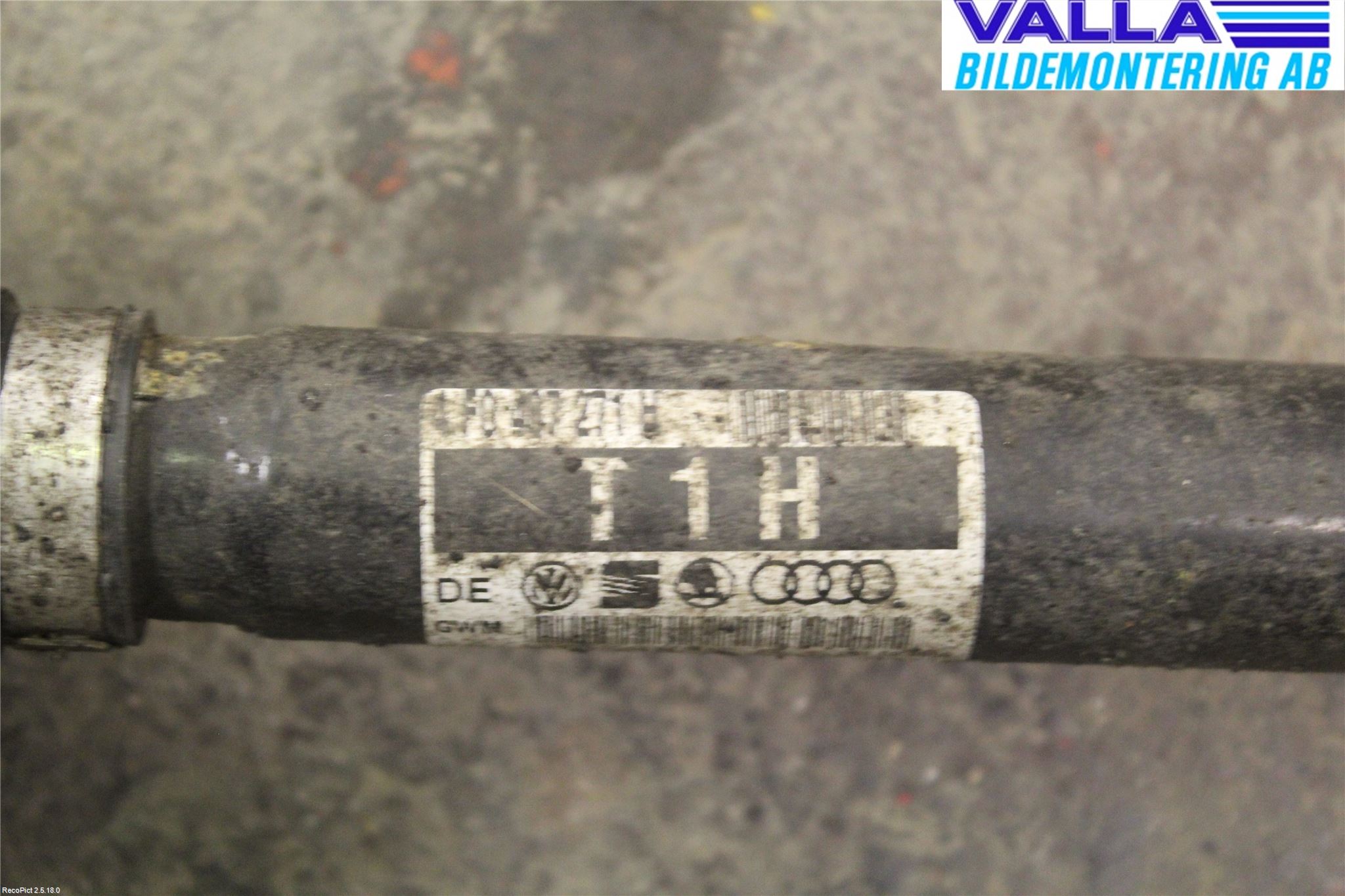 Audi A6/S6     05-11 Drivaksel Foran Kompl Venstre