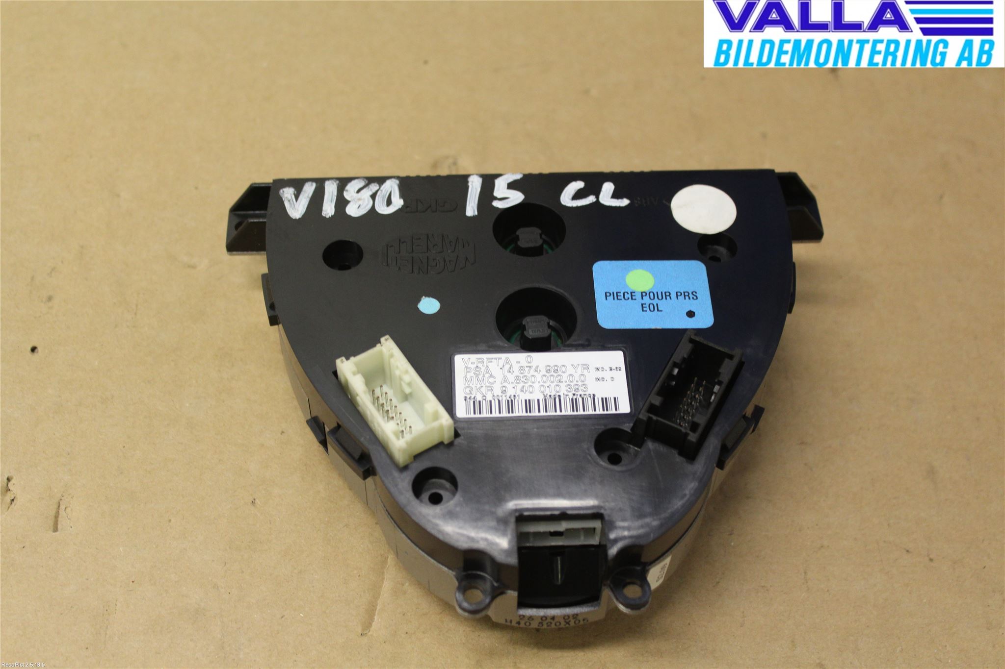 Citroen C8 Varmeapparat Panel(Regulering)