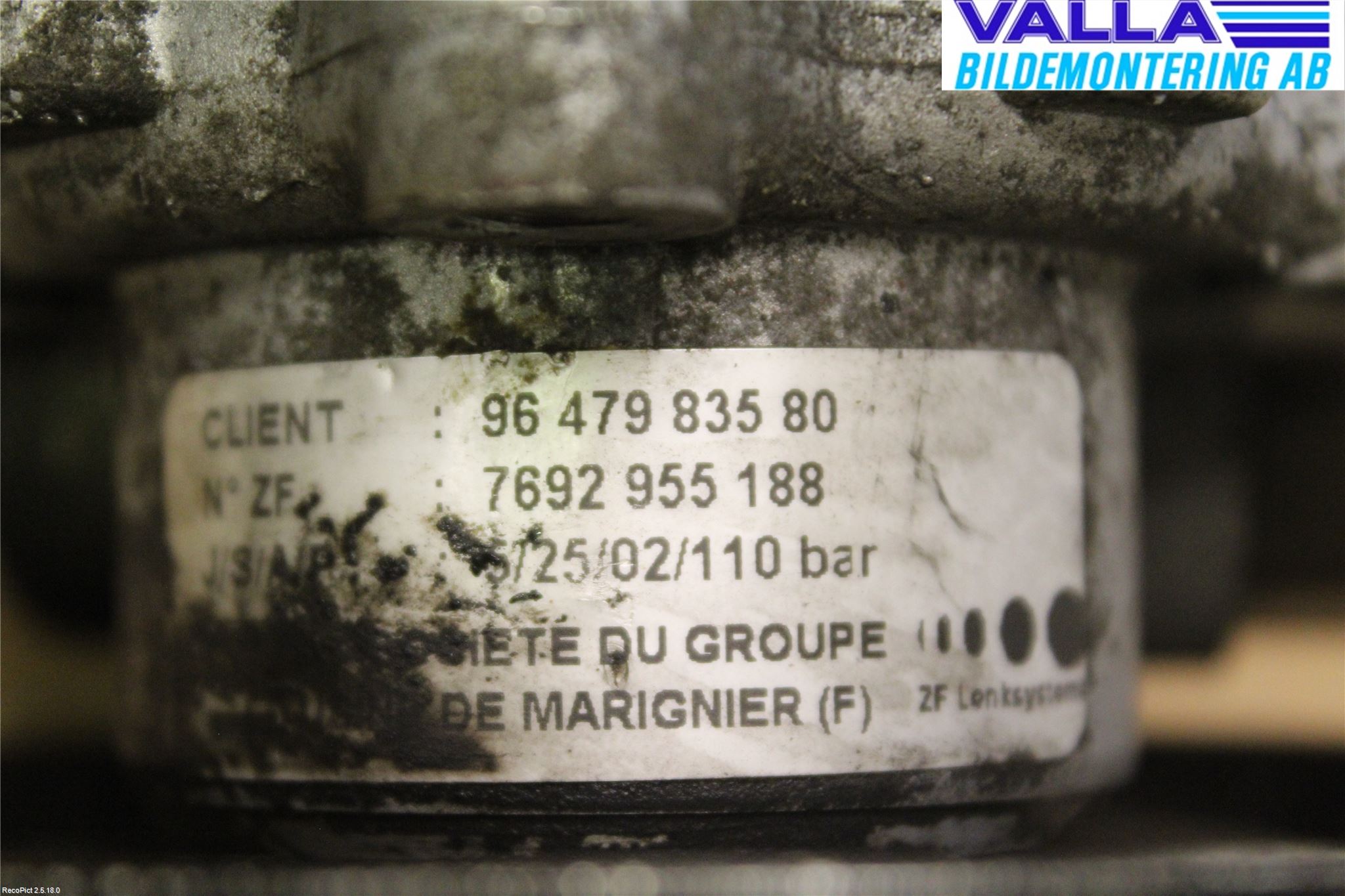 Citroen C8 Servo Pumpe