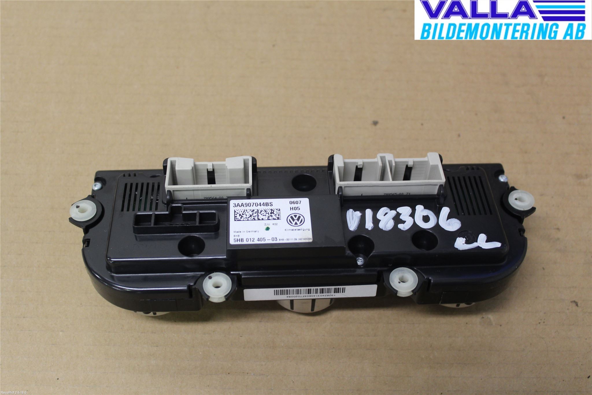 Volkswagen VW PASSAT 11-14 Varmeapparat Panel(Regulering)