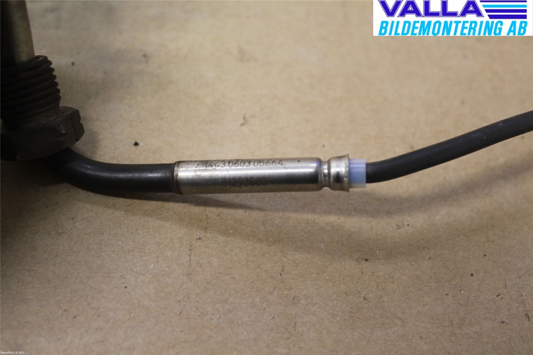 Volvo V70 14-16 Sensor Temp-Trykk Avgass