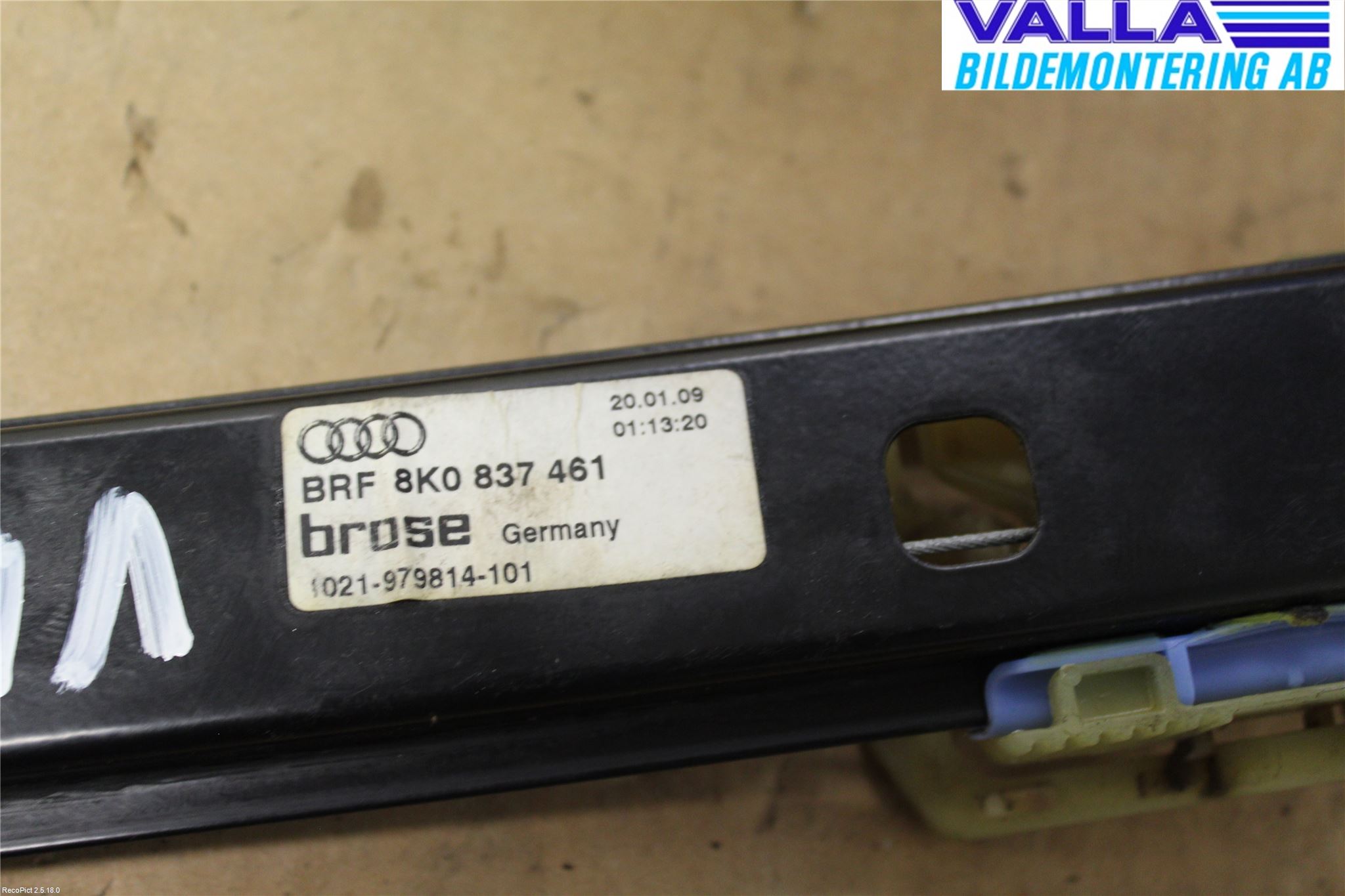 Audi A4/S4 08-11 Vindusheis