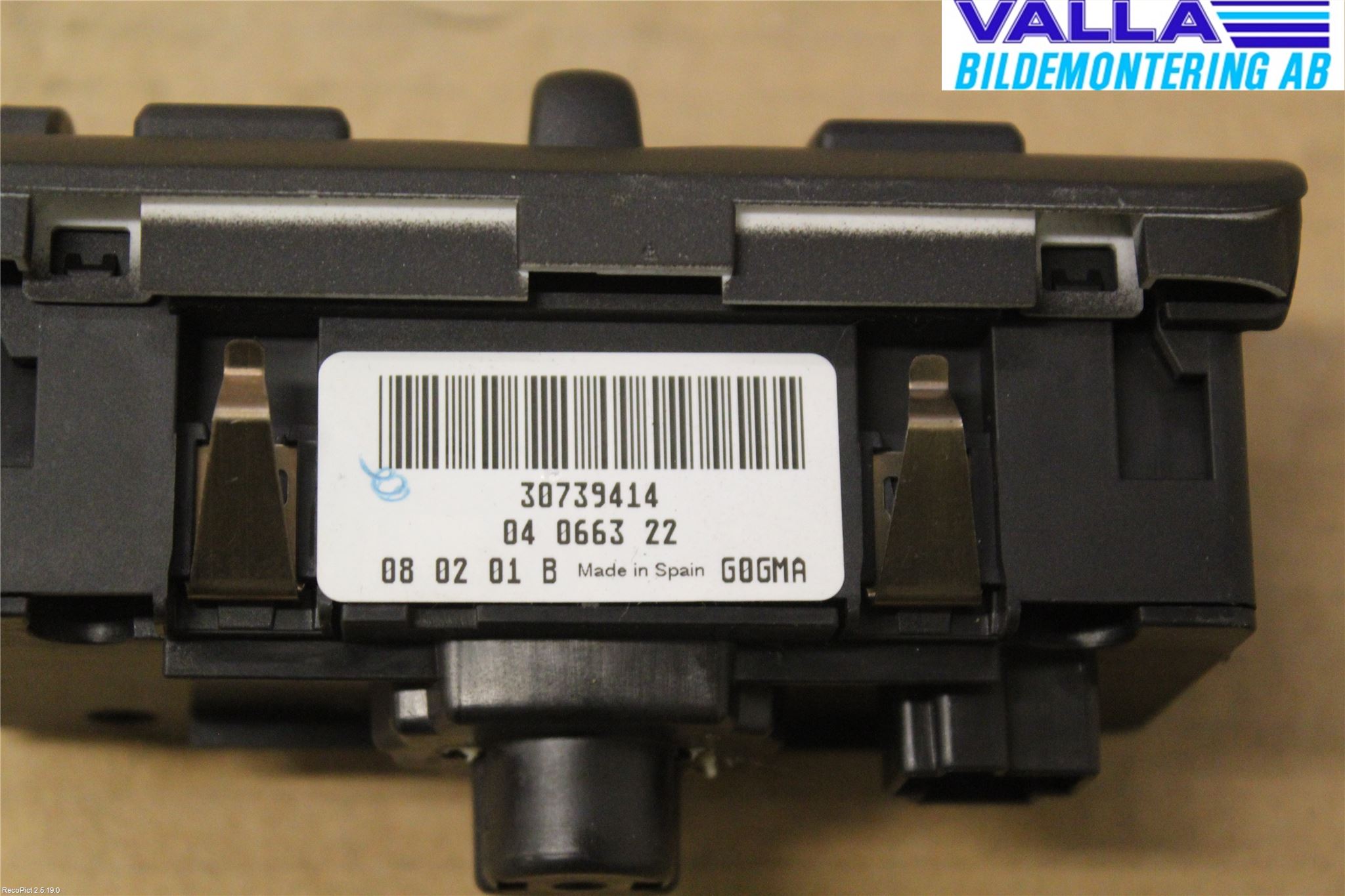 Volvo V70 08-13 Bryter Hovedlys