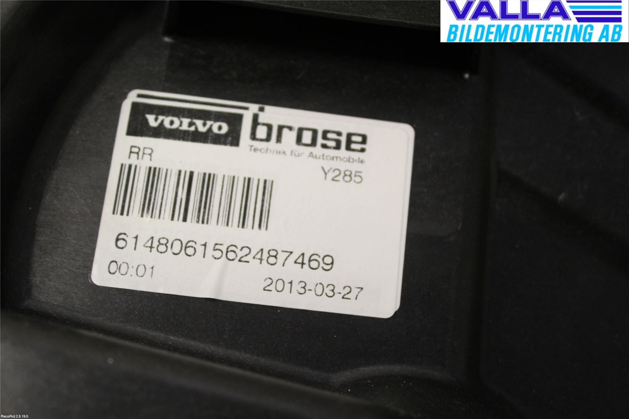 Volvo V70 08-13 Vindusheis El Komp