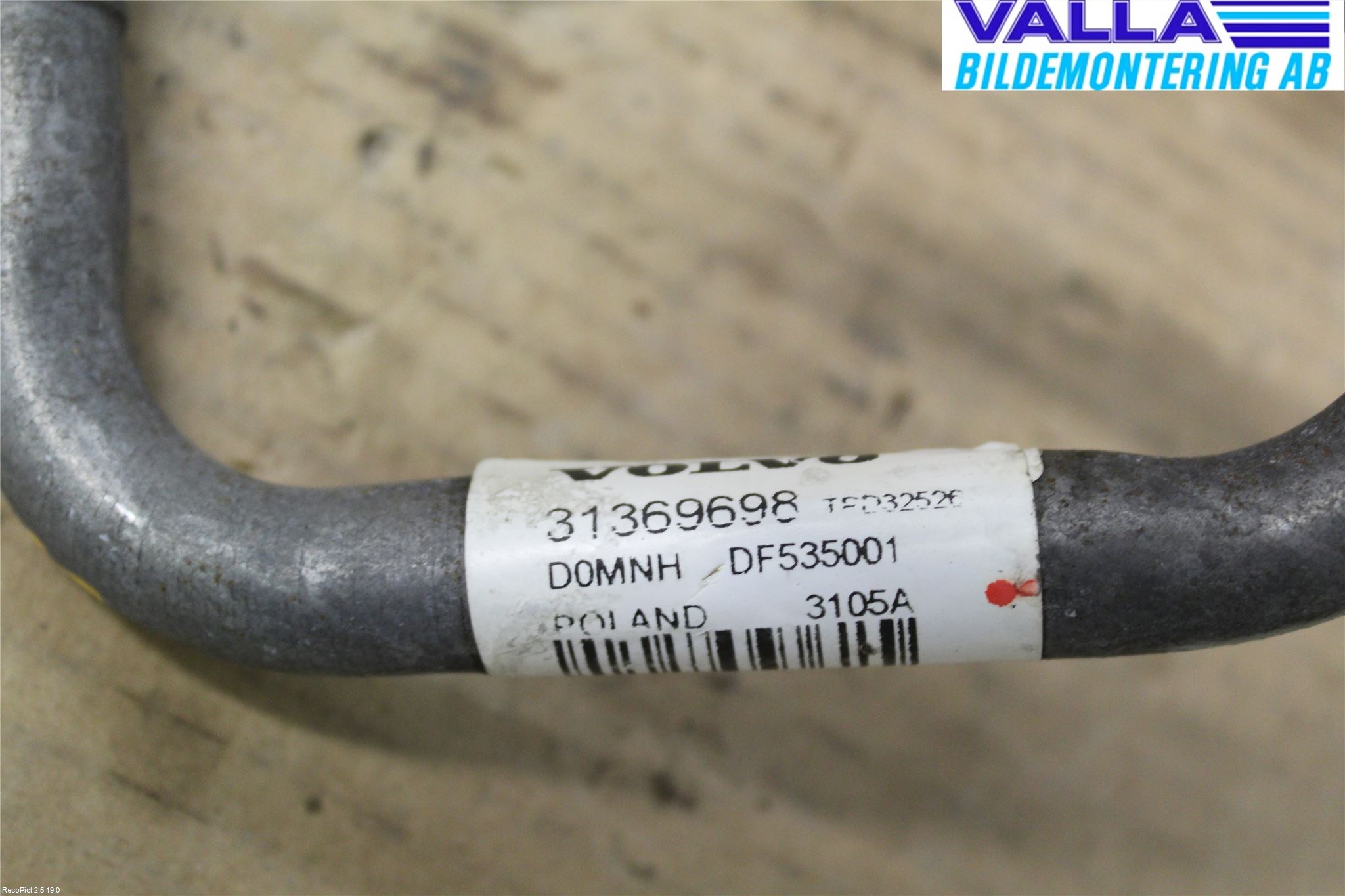 Volvo V70 08-13 Varme Ac Slange - Rør
