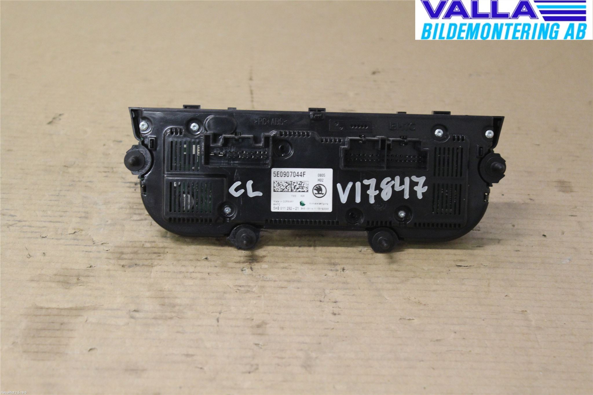 Skoda OCTAVIA (5E) 13-20 Varmeapparat Panel(Regulering)