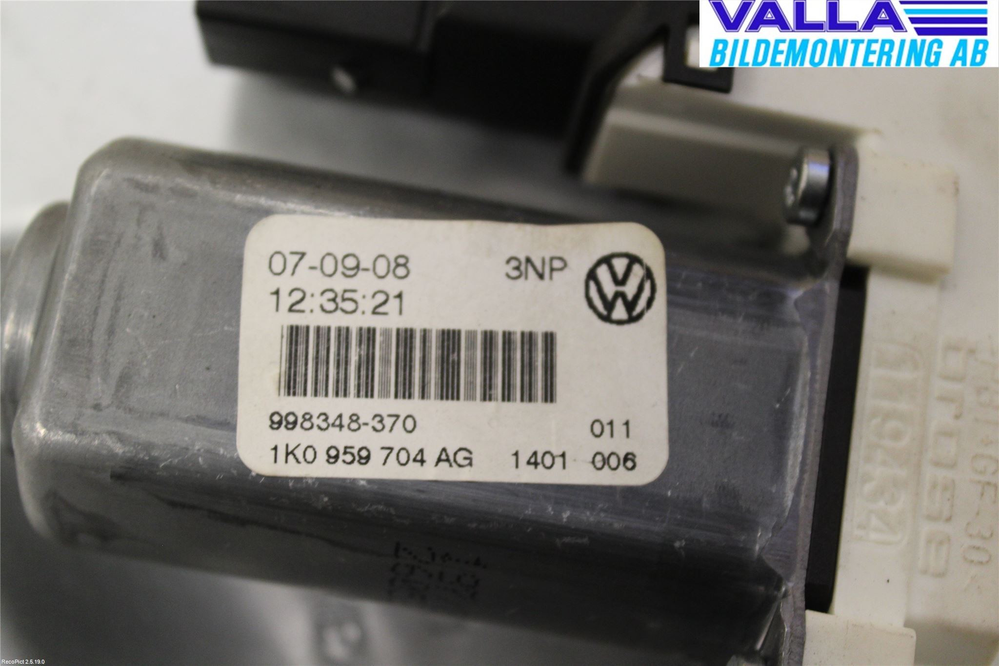 Volkswagen VW GOLF V 04-09 Vindusheis El Komp