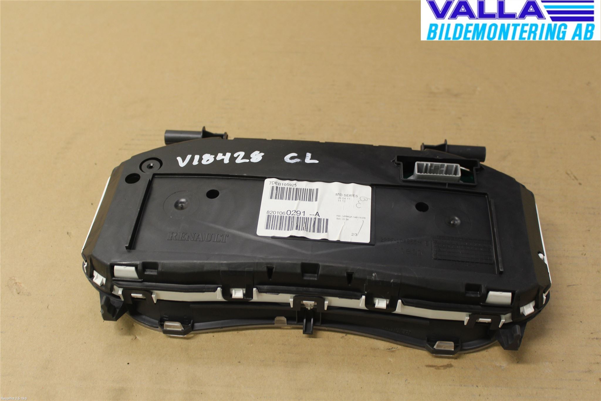 Renault CLIO III  09-12 Instr Kombinert