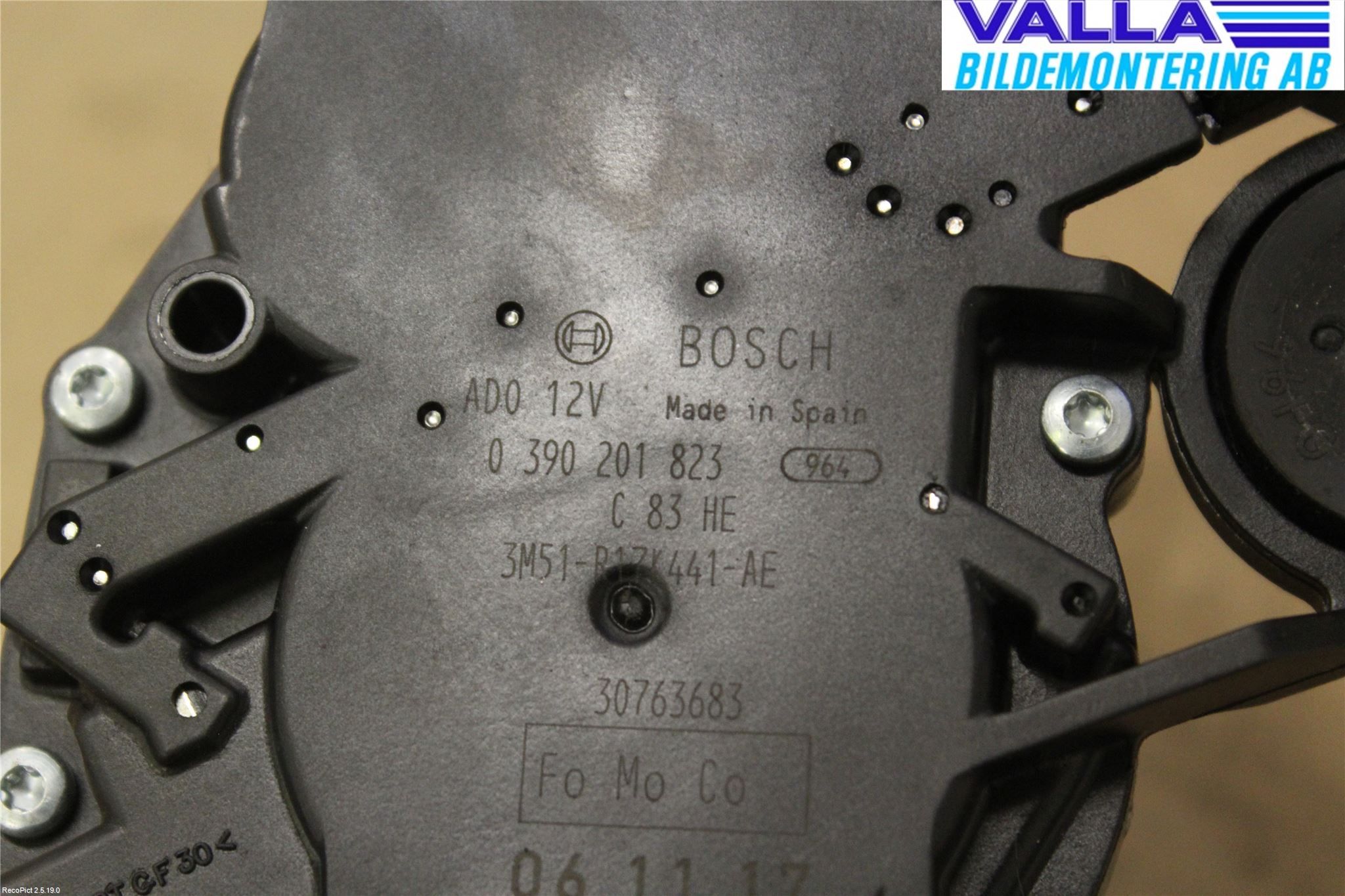 Volvo V50 04-07 Viskermotor Bakluke