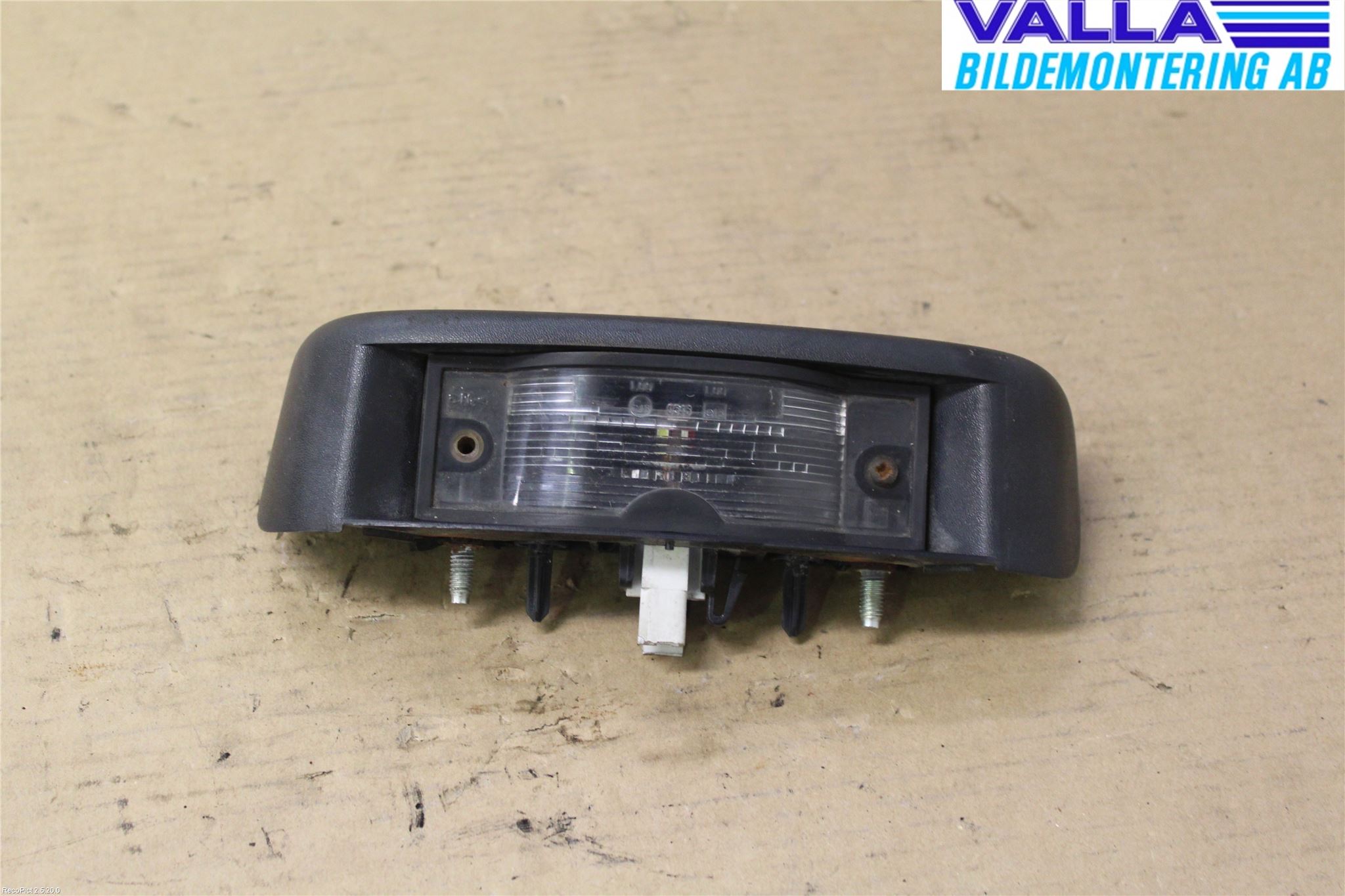 Opel VIVARO 01-14 Skilt Belysning
