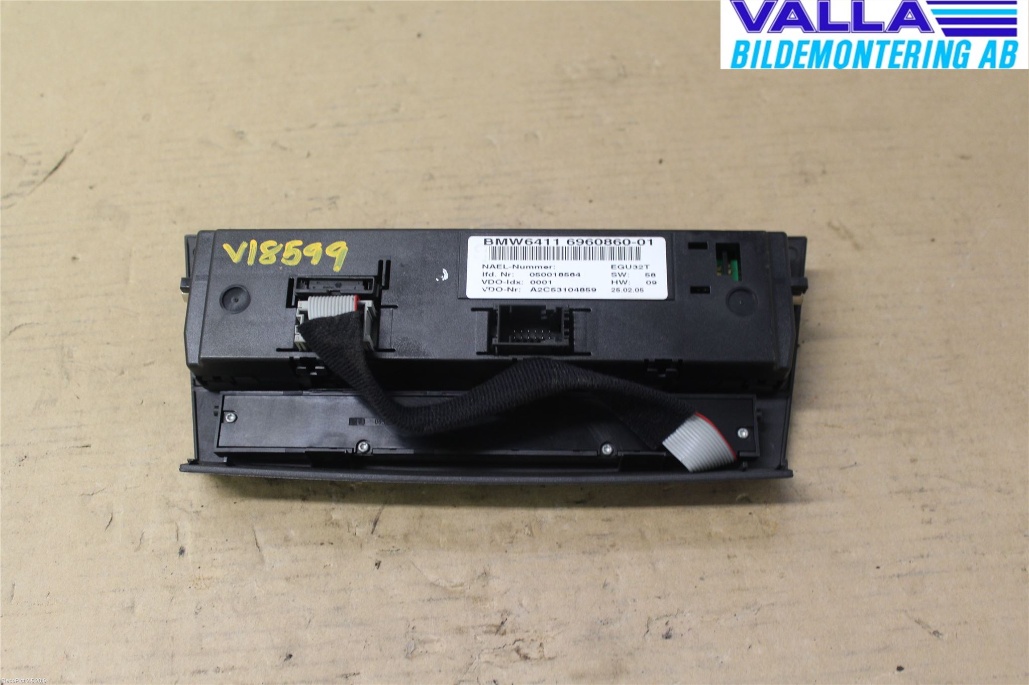 BMW 3 E90/91 SED/TOU 05-12 Varmeapparat Panel(Regulering)
