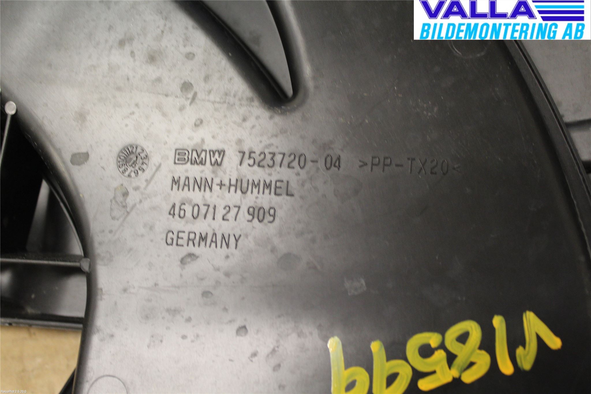 BMW 3 E90/91 SED/TOU 05-12 Inns Gummibelg - Slange
