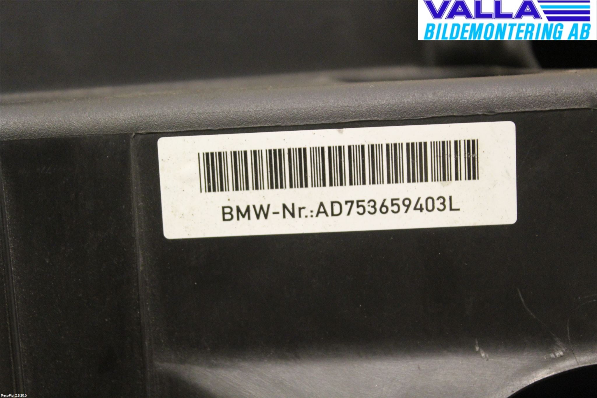 BMW 3 E90/91 SED/TOU 05-12 Luftfilter Boks