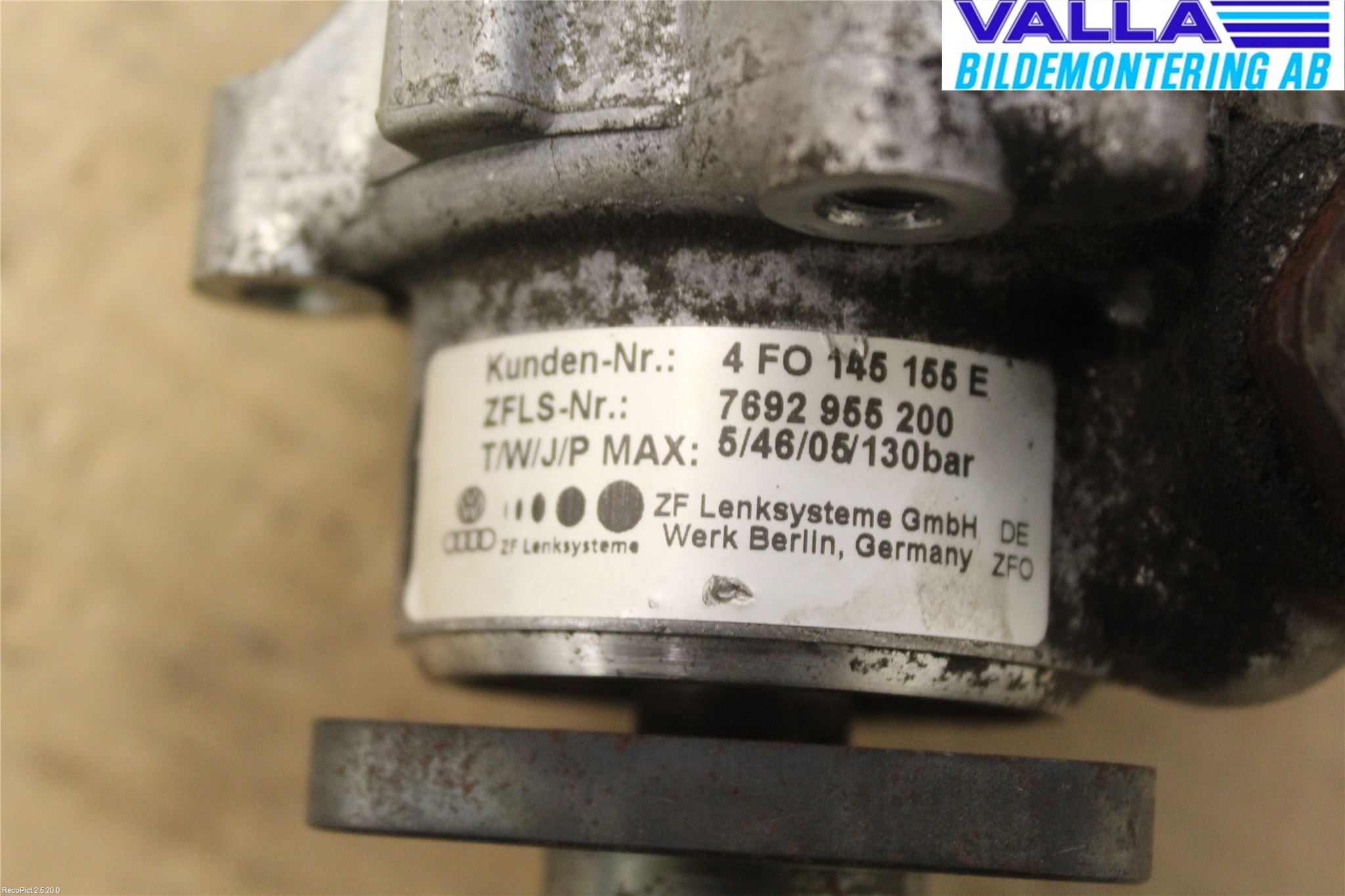 Audi A6/S6     05-11 Servo Pumpe