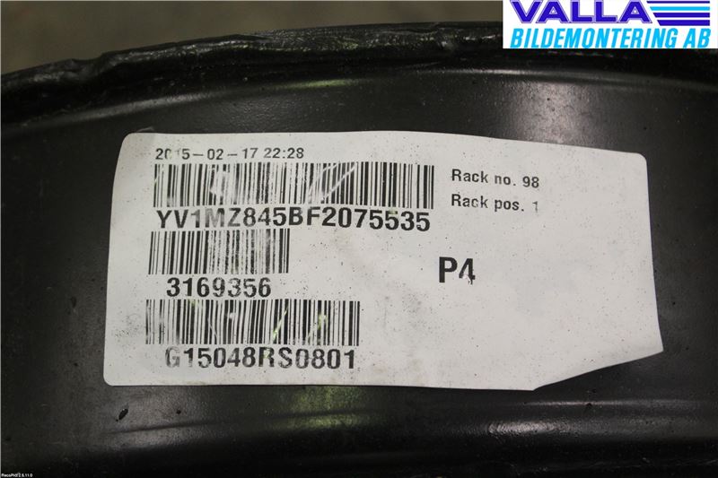 Volvo V40 CROSS COUNTRY 13-19 Bakaksel Feste Travers-Ramme