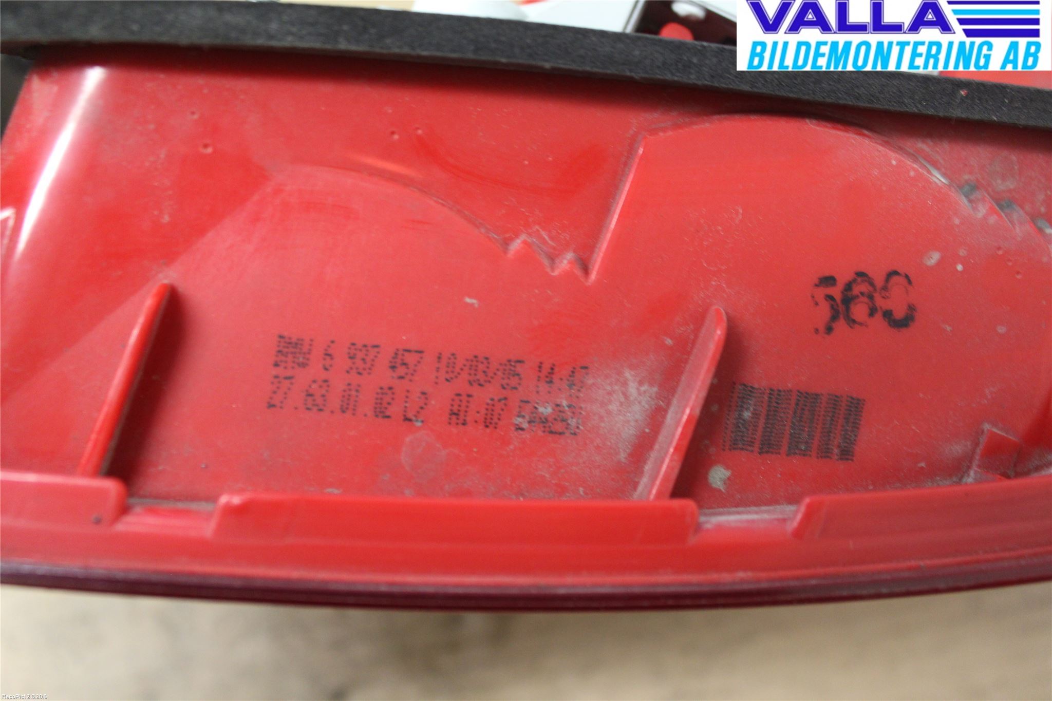 BMW 3 E90/91 SED/TOU 05-12 Baklykt Venstre