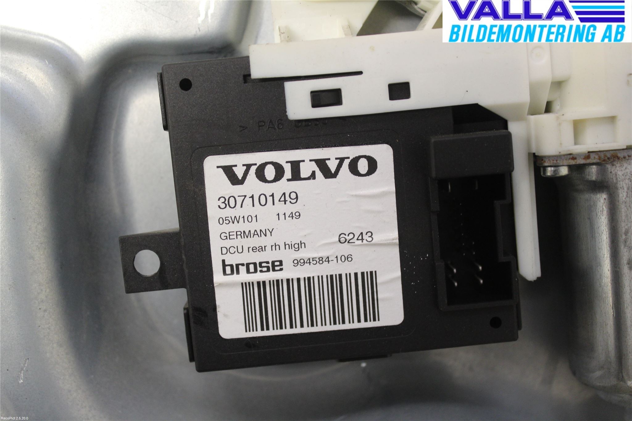 Volvo S40 04-07 Vindusheis