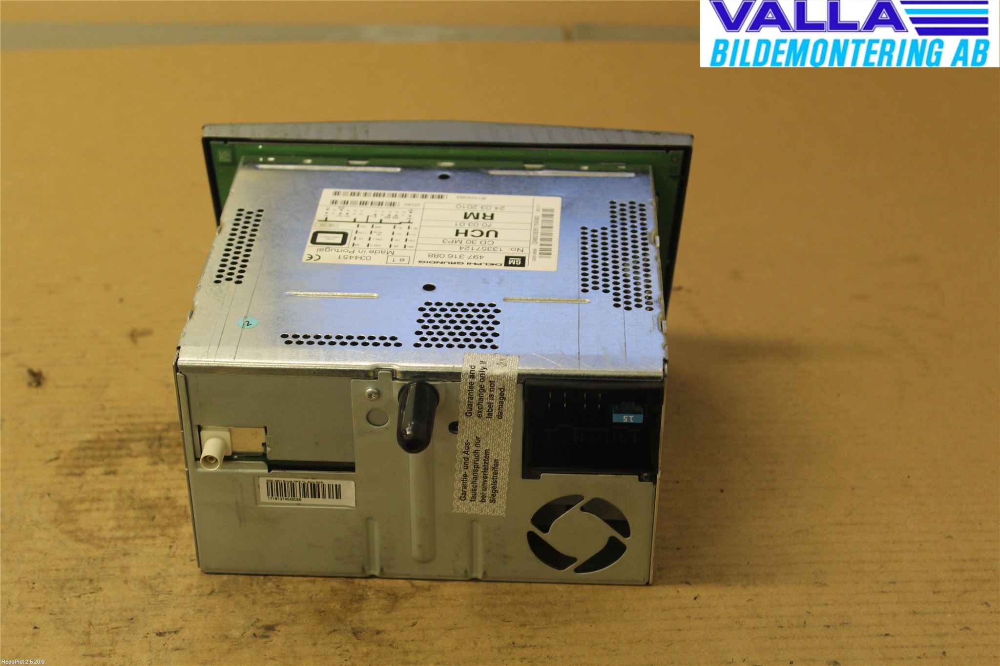 Opel CORSA D 07-14 Stereo Radio Med Cd
