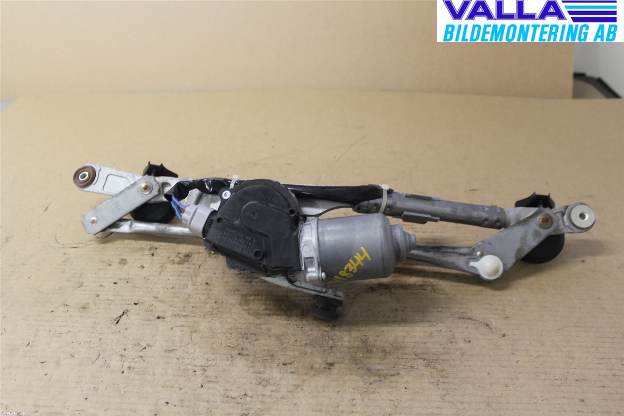 Toyota AURIS 07-09 Viskeroverføring Frontrute