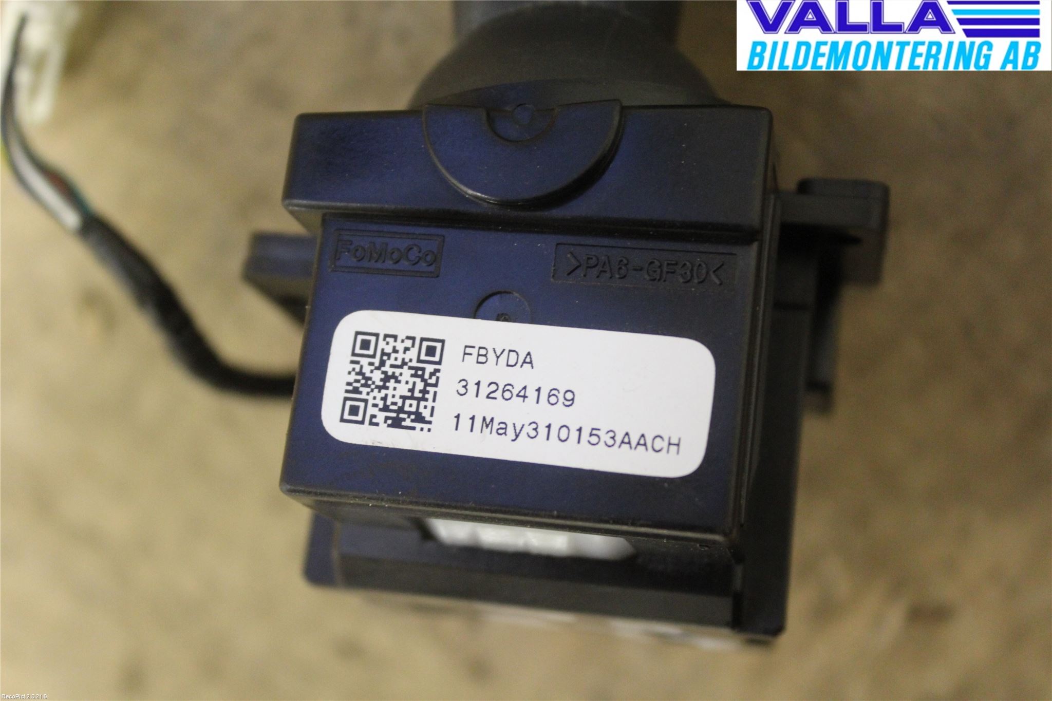 Volvo V70 08-13 Bryter Ratt Visker - Spyler