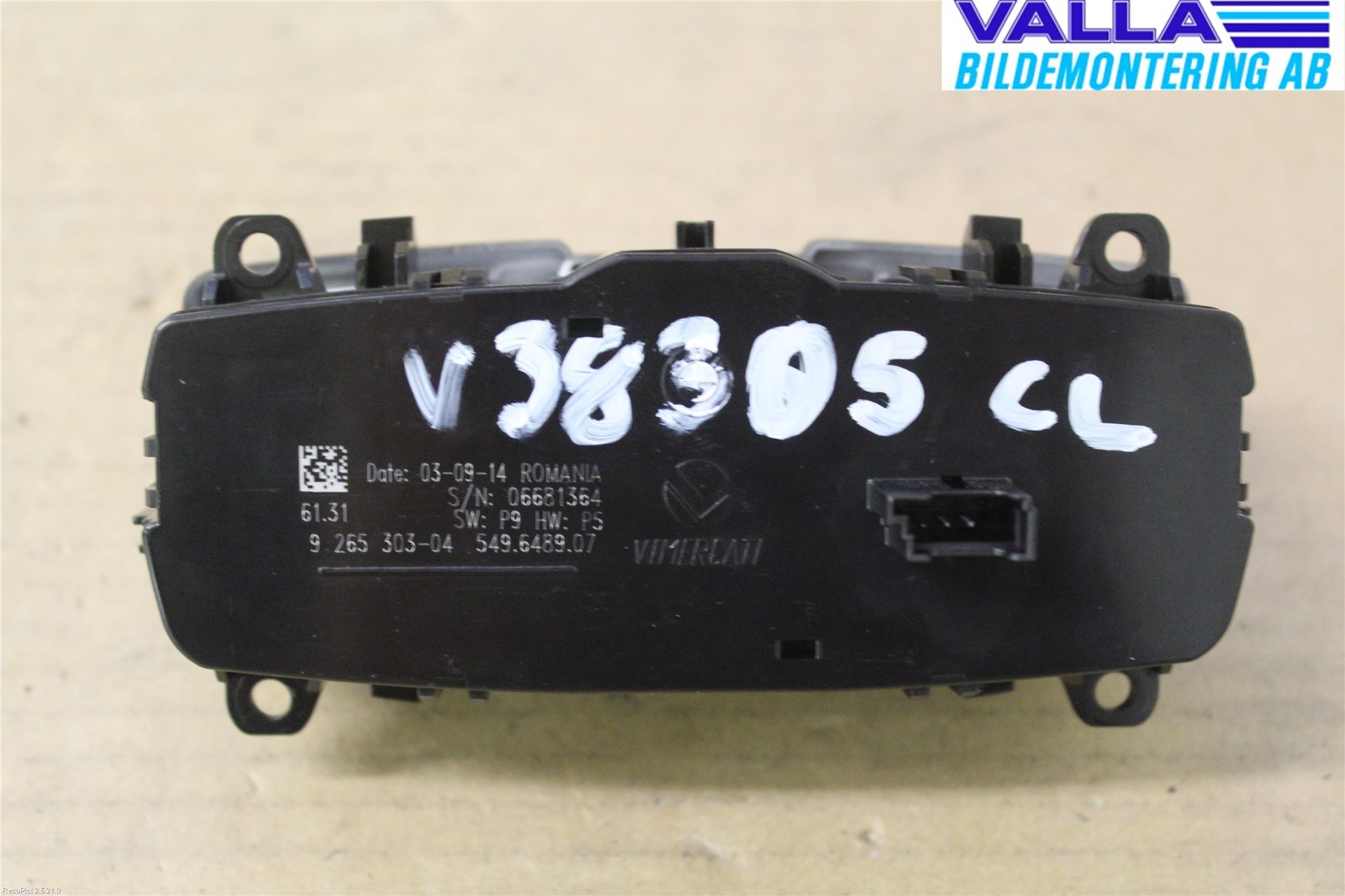 BMW 3 F30/F31/F80 12-19 Bryter Hovedlys
